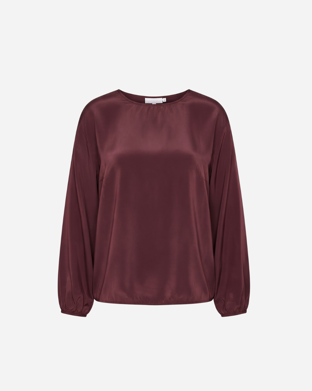 SILK LOOK TOP BURGUNDY