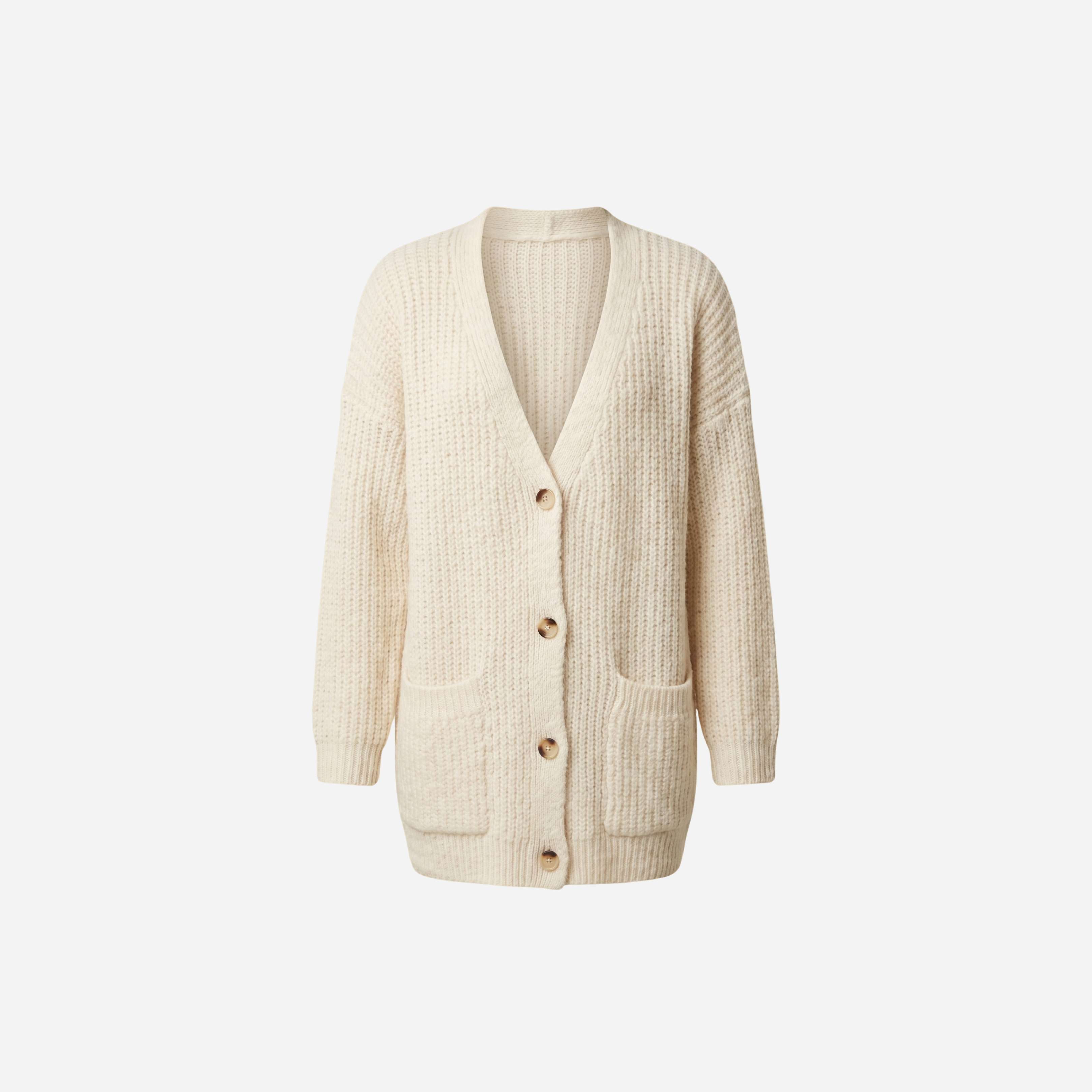 VEST MET ZAKKEN CREME