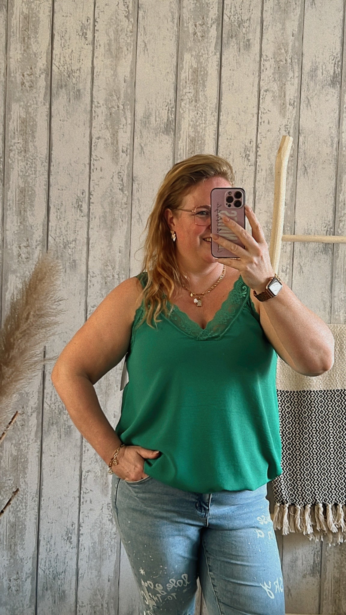 ESSIE TOP MIT SPITZE - 1288