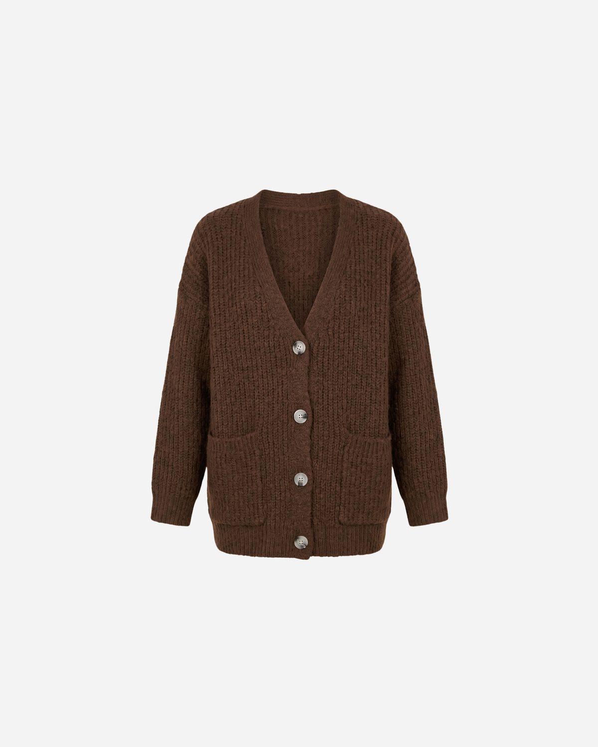 VEST MET ZAKKEN BRUIN