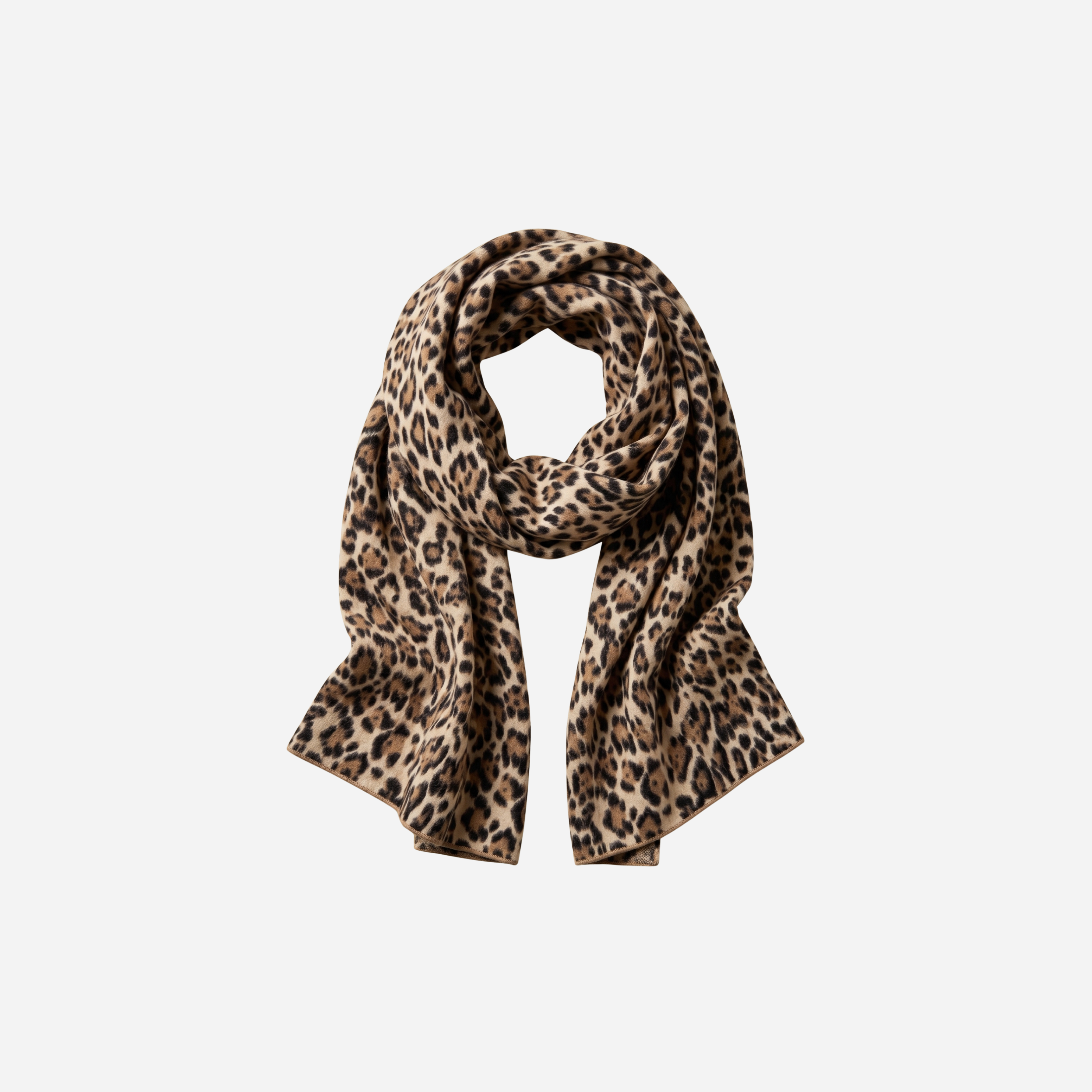 SJAAL MET PANTER PRINT BEIGE