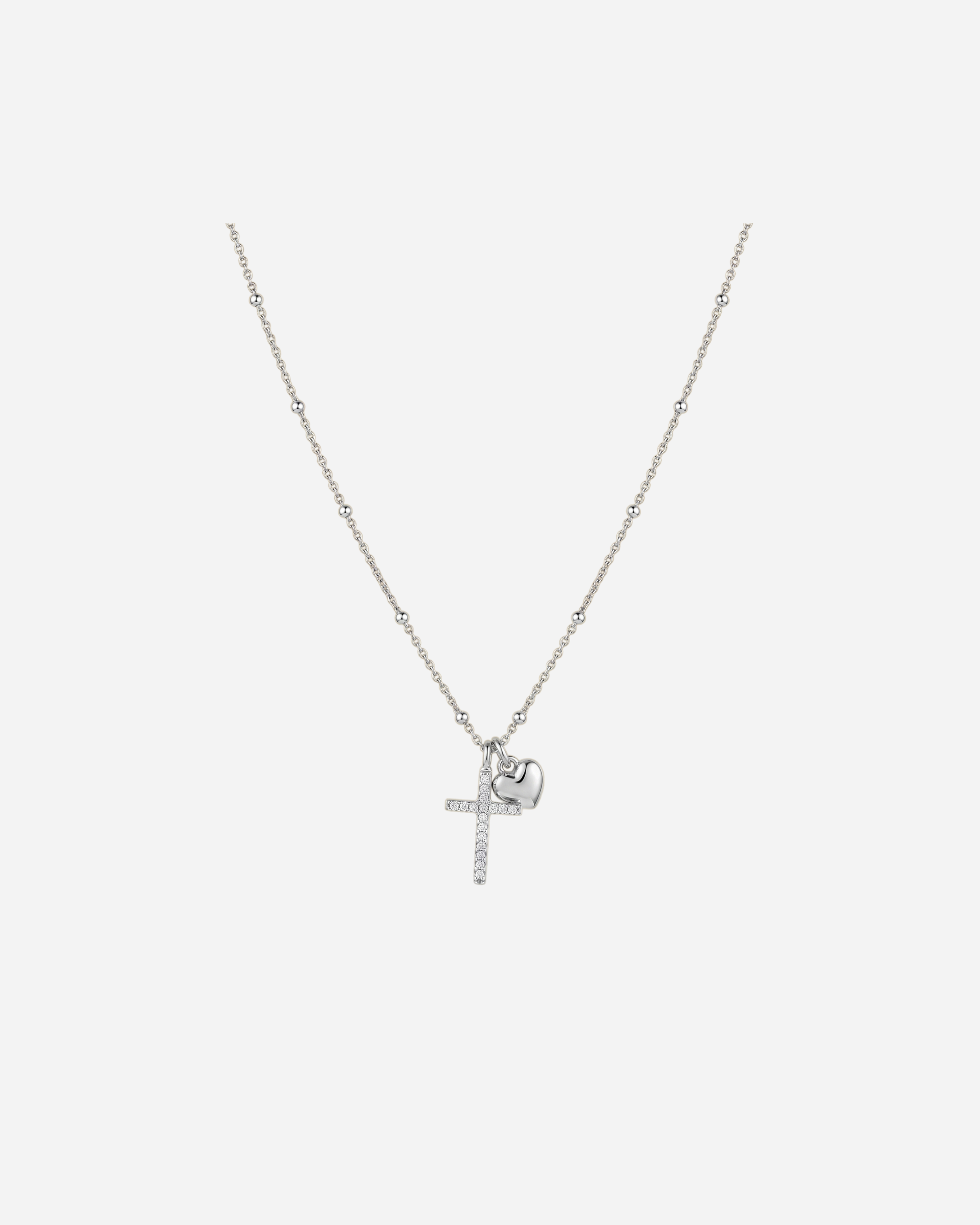 DIAMANT-HERZ-KETTE - GOLD