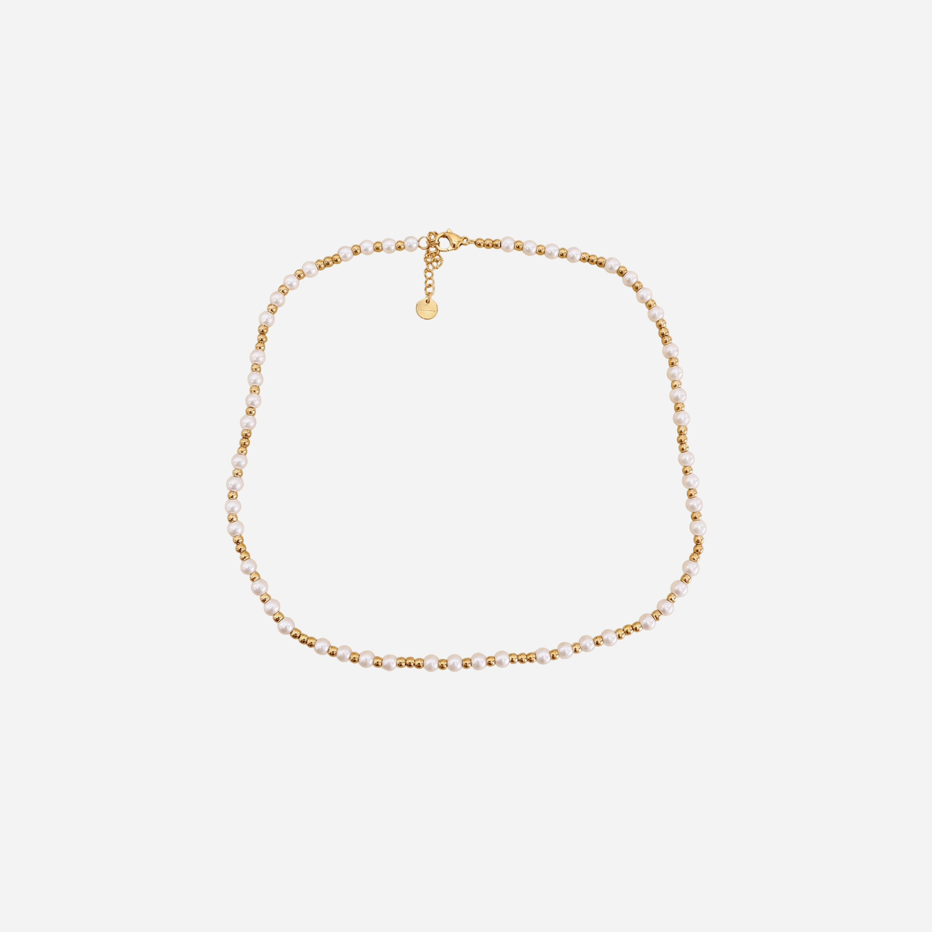 DIAMANT-HERZ-KETTE - GOLD