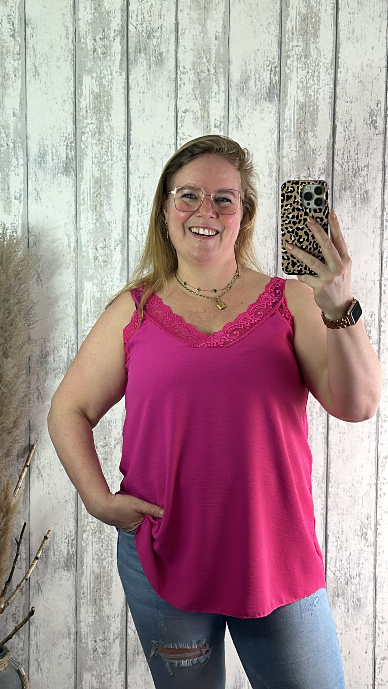 ESSIE TOP MIT SPITZE - 1288