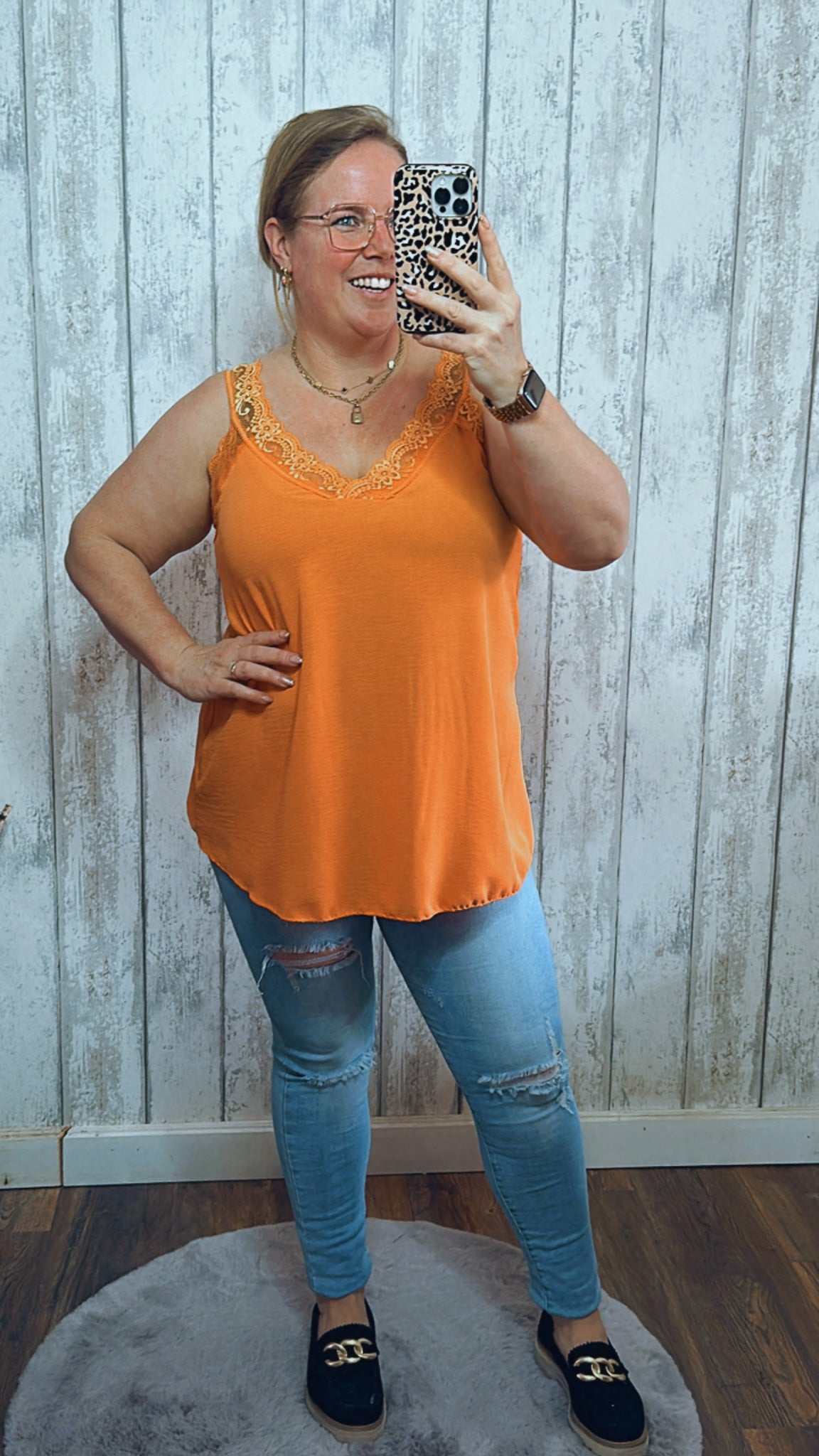 ESSIE TOP MIT SPITZE - 1288