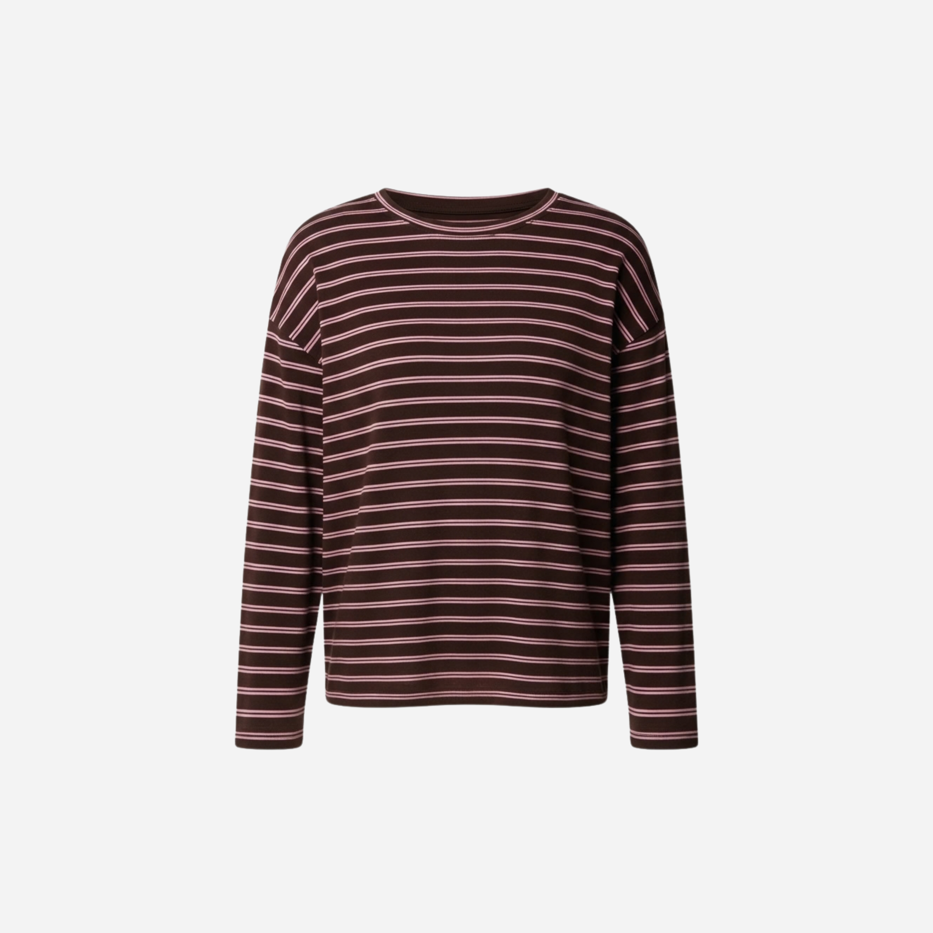 DUO STREEP TOP ESPRESSO/ROZE