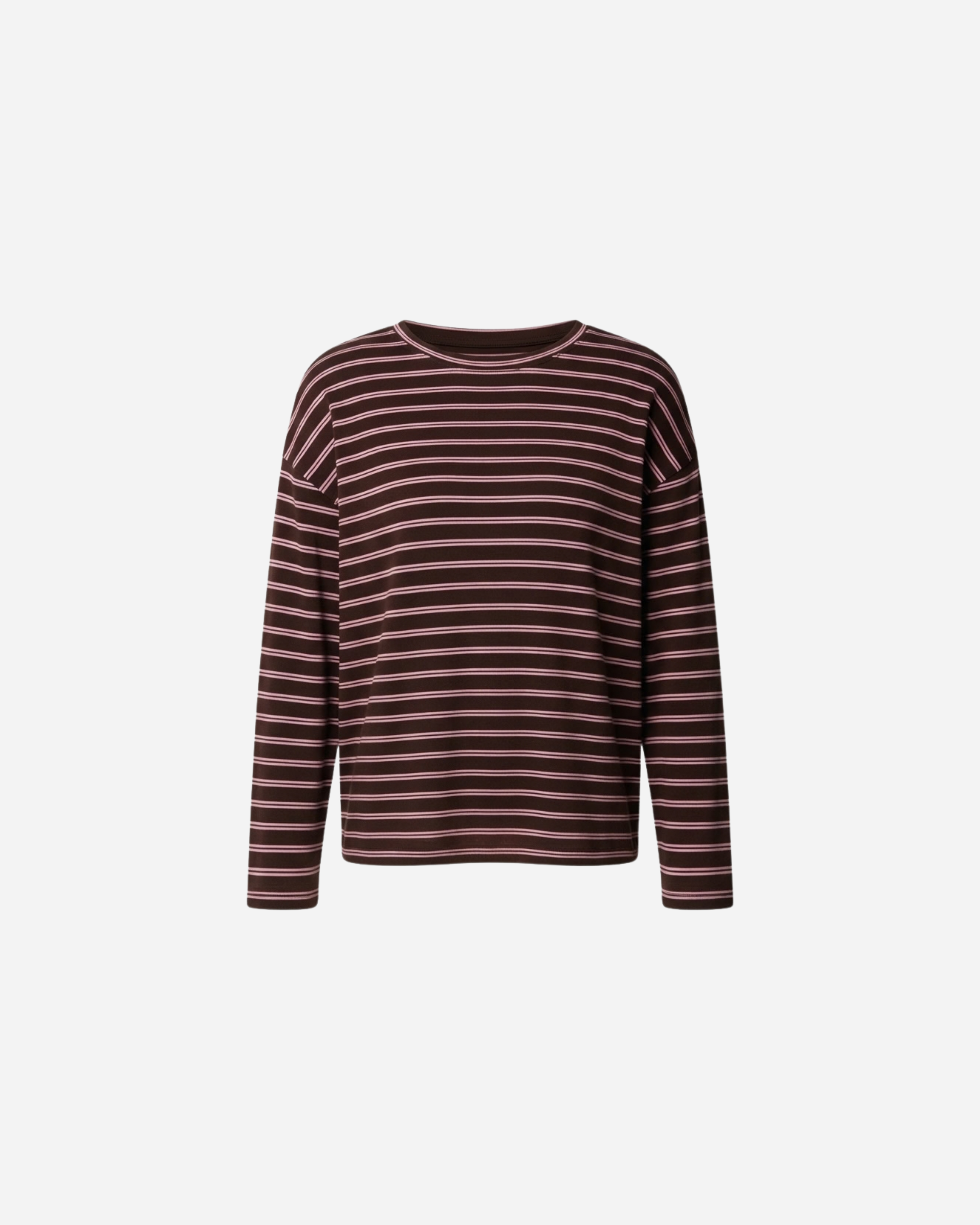 DUO STREEP TOP ESPRESSO/ROZE