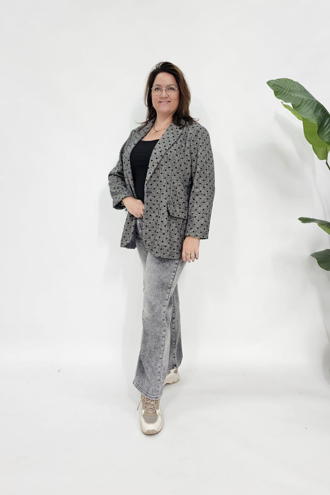 HARTJES VISGRAAT BLAZER ZWART