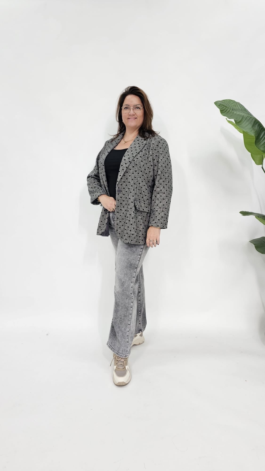 HARTJES VISGRAAT BLAZER ZWART