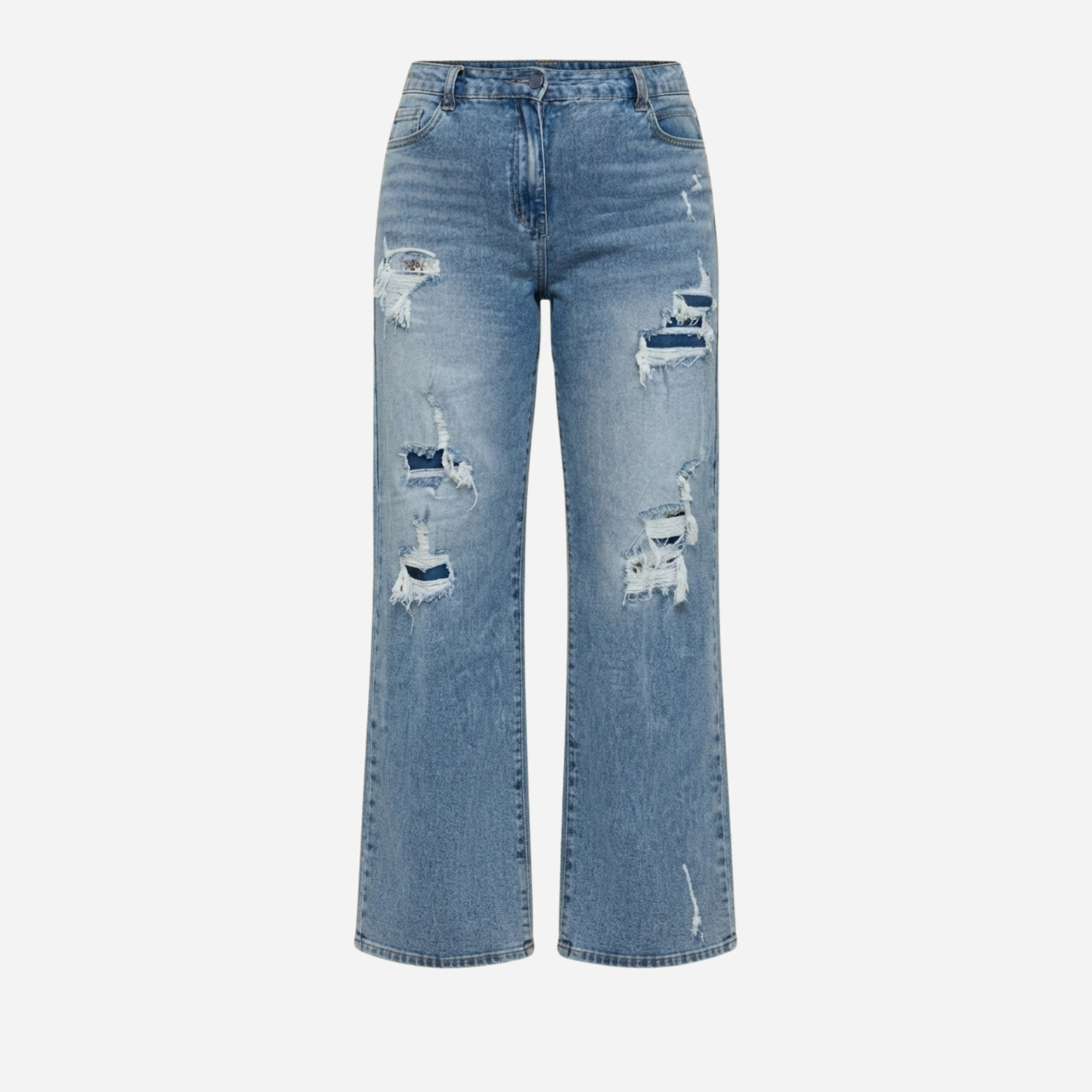 MOM WIDE LEG JEANS MERK GOODIES DJ2456 (40 bis 48) - GRAU