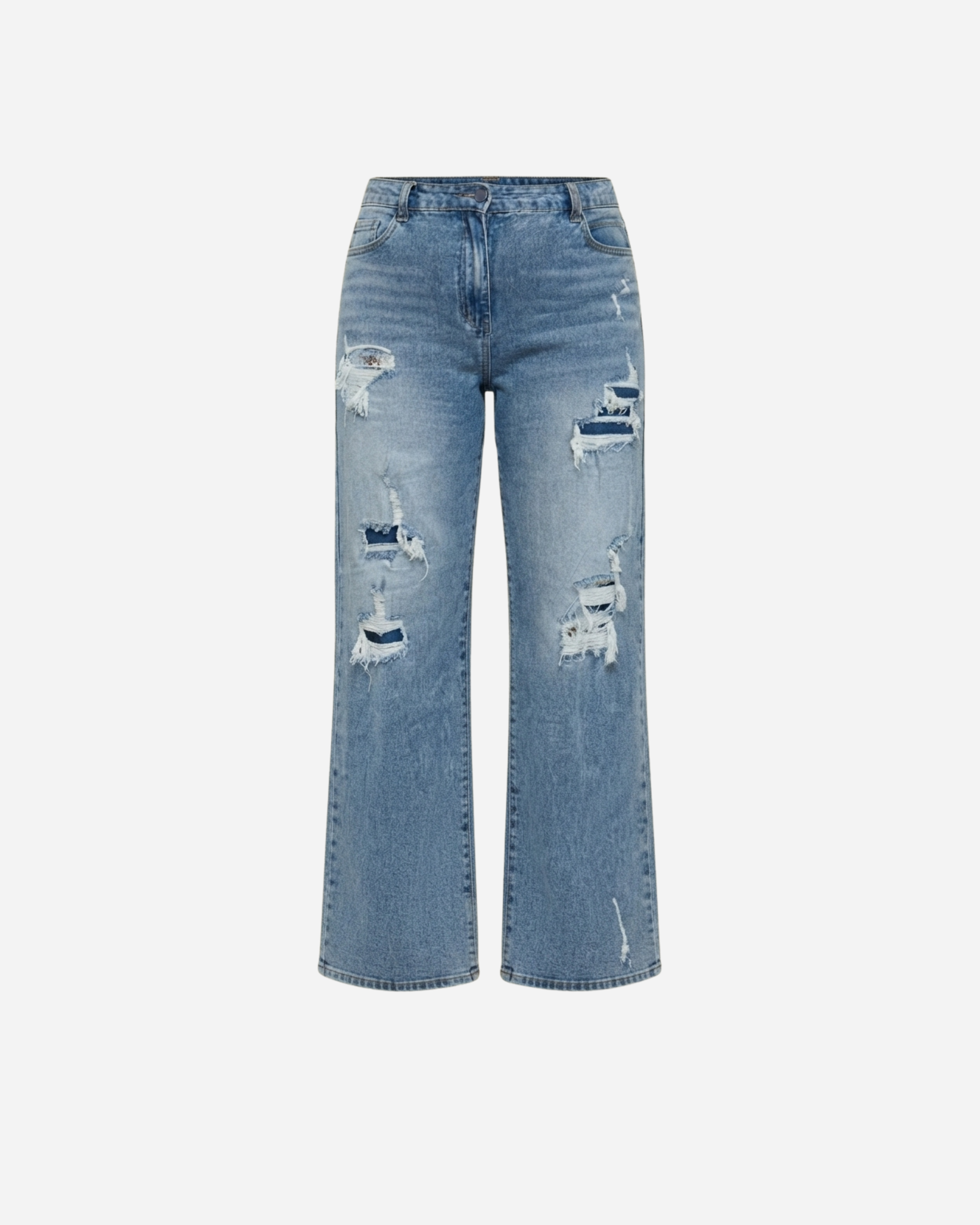 MOM WIDE LEG JEANS MERK GOODIES DJ2456 (40 bis 48) - GRAU