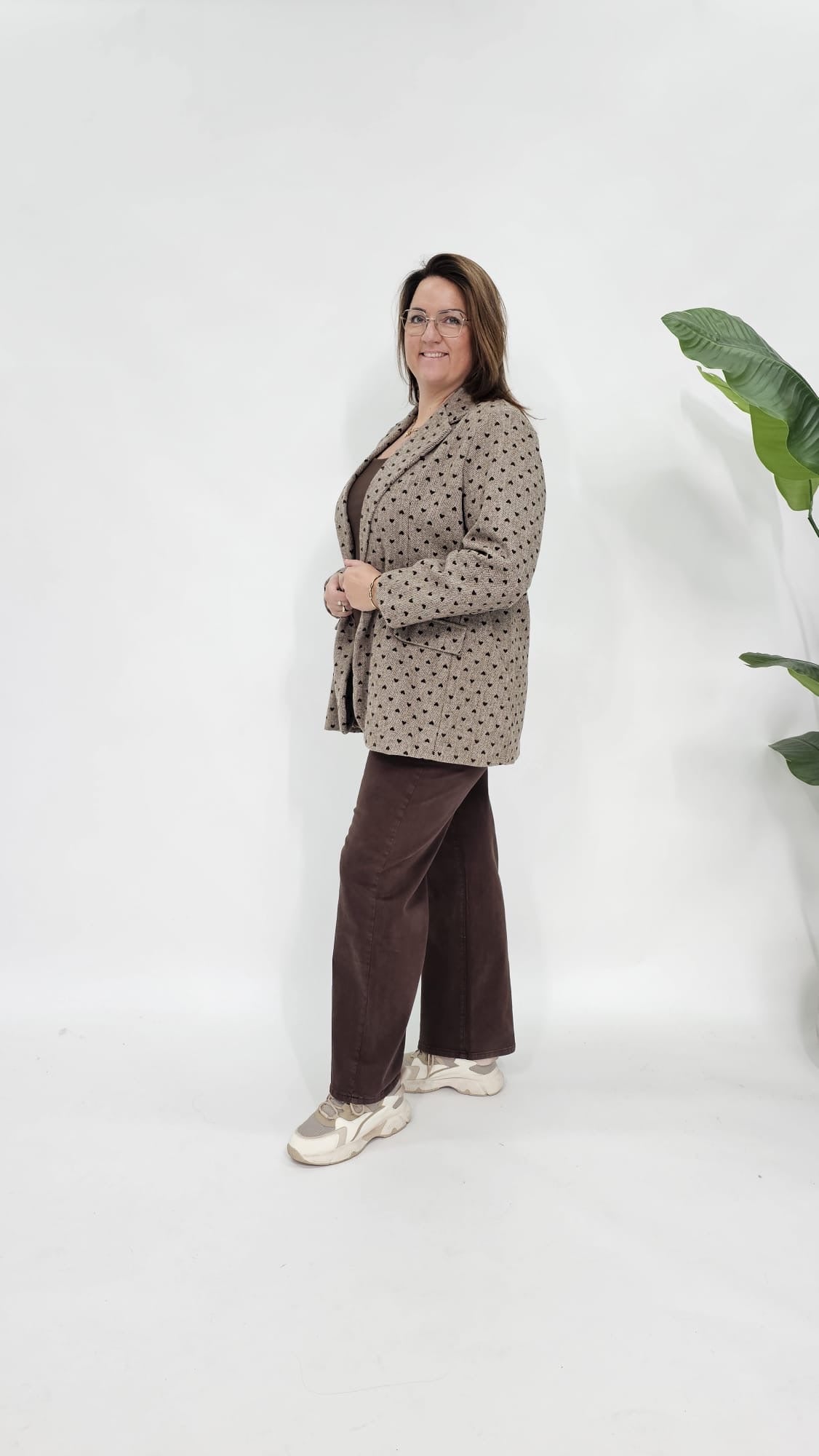 HARTJES VISGRAAT BLAZER TAUPE