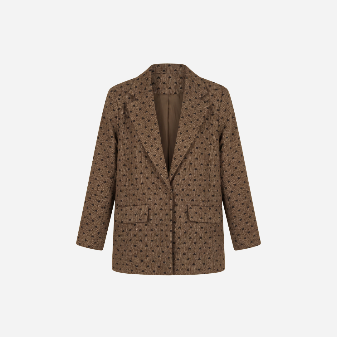 HARTJES VISGRAAT BLAZER ESPRESSO
