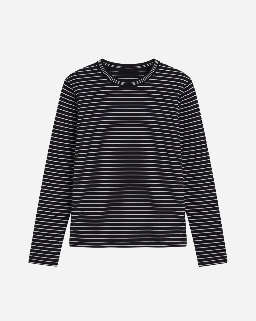STREEPJES LONGSLEEVE LINNIES THE LABEL ZWART/BEIGE