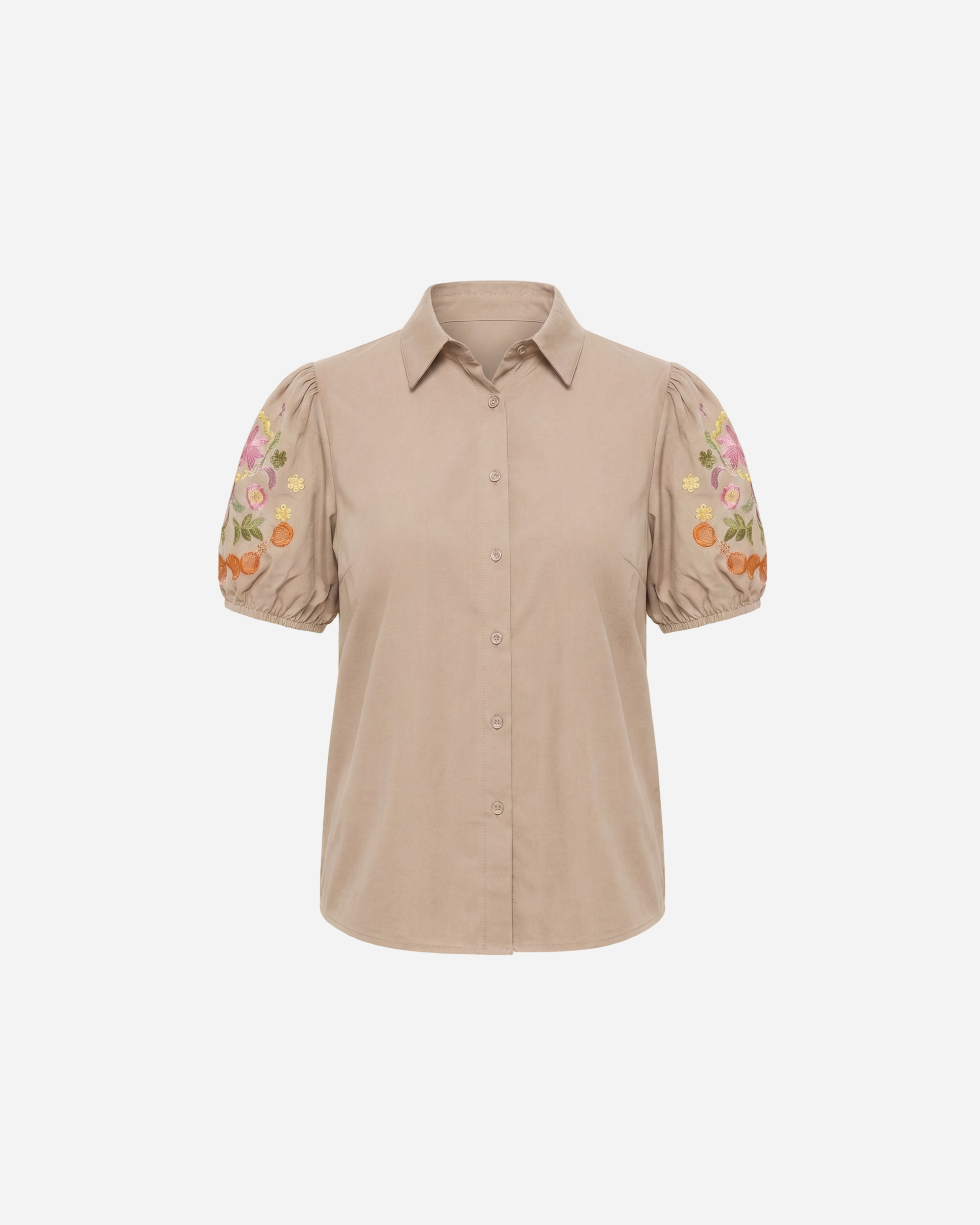 BLOUSE MET BLOEMEN POFMOUW - 2046