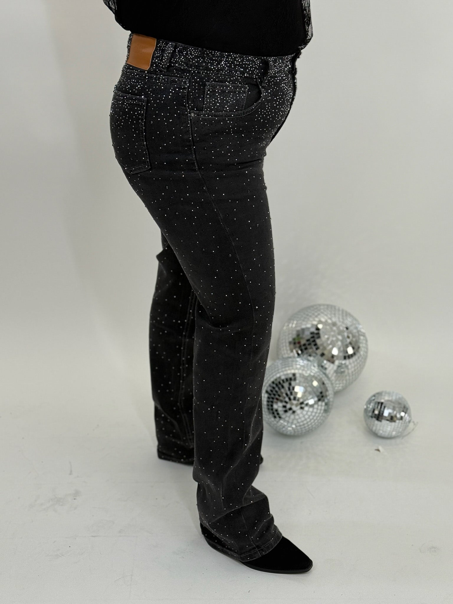 MOM WIDE LEG JEANS MERK GOODIES DJ2456 (40 bis 48) - GRAU