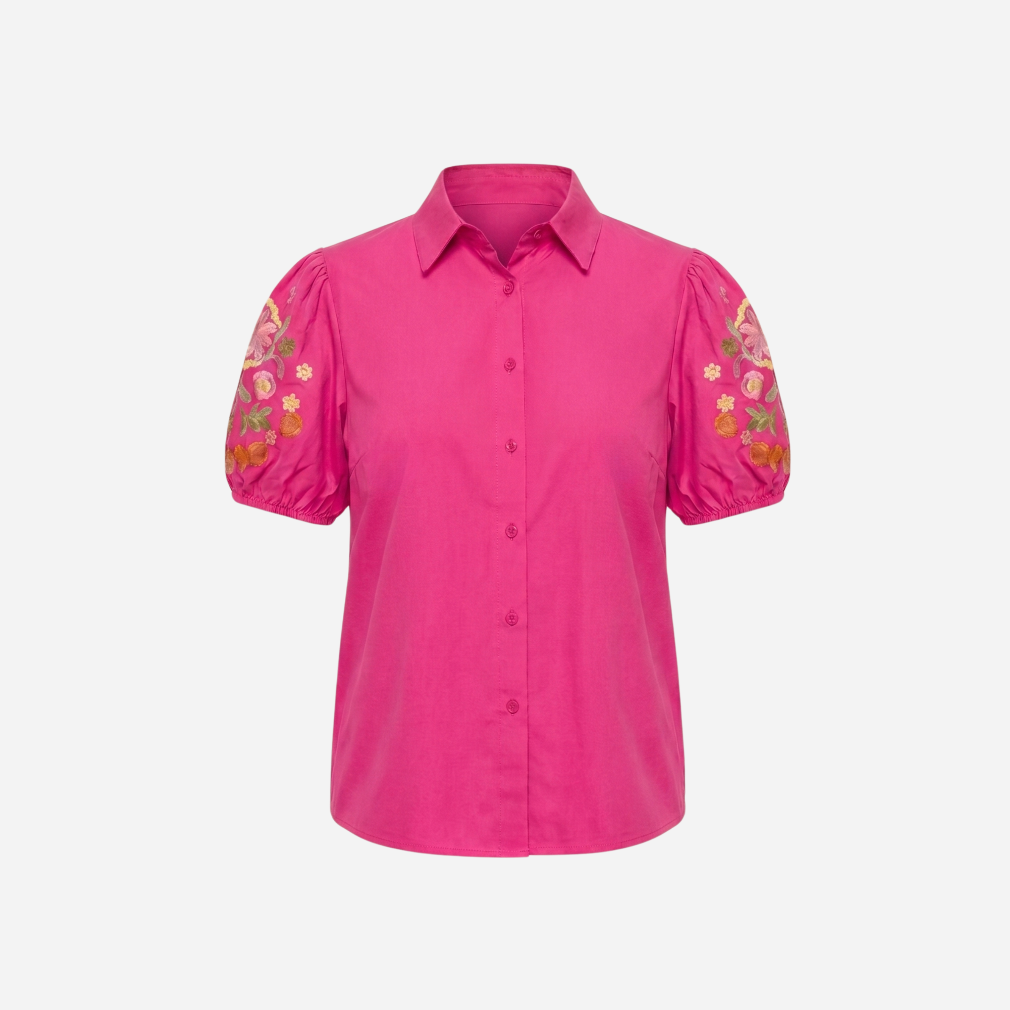 BLOUSE MET BLOEMEN POFMOUW - 2046