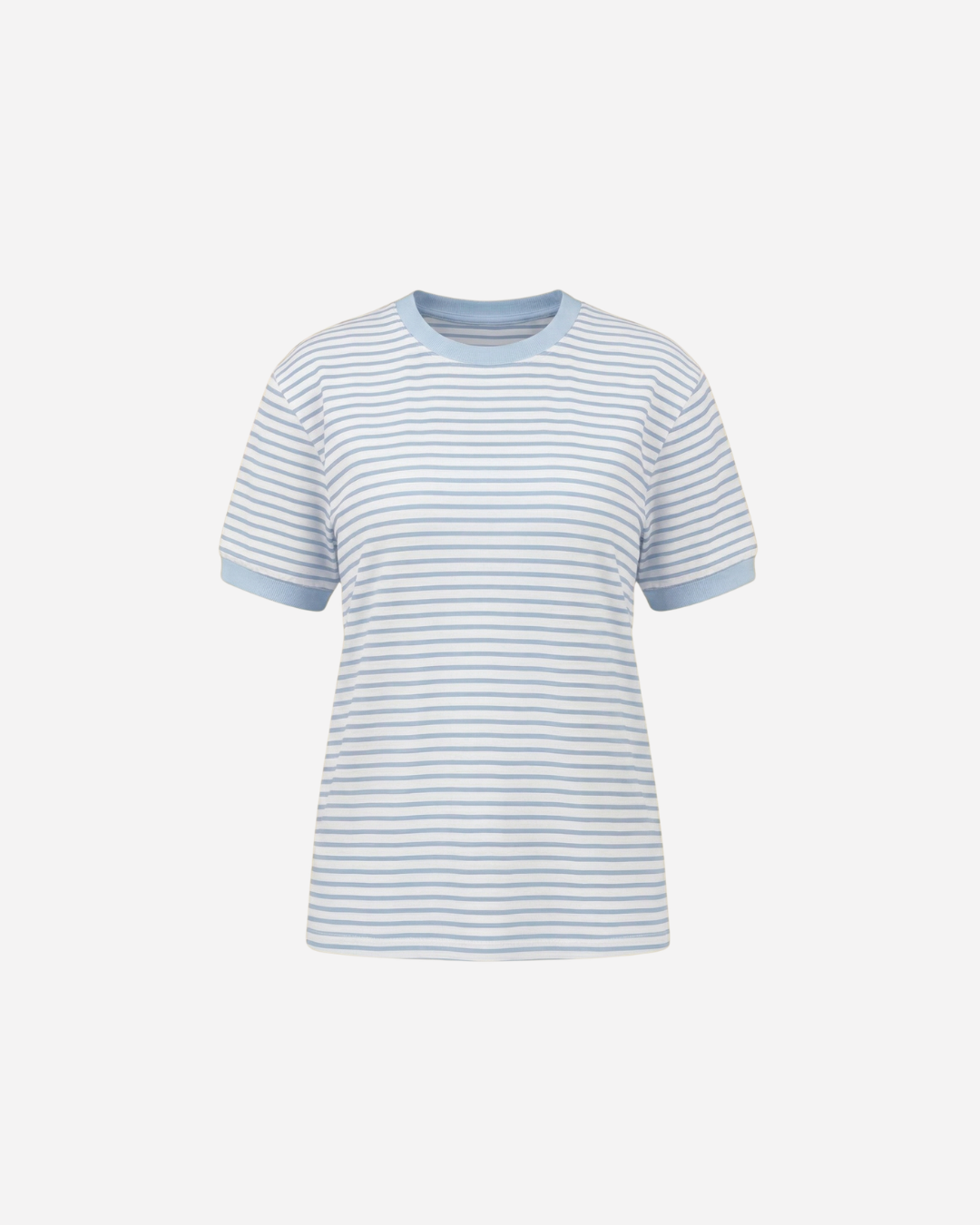 STREEPJES T-SHIRT BLAUW/LICHTBLAUW