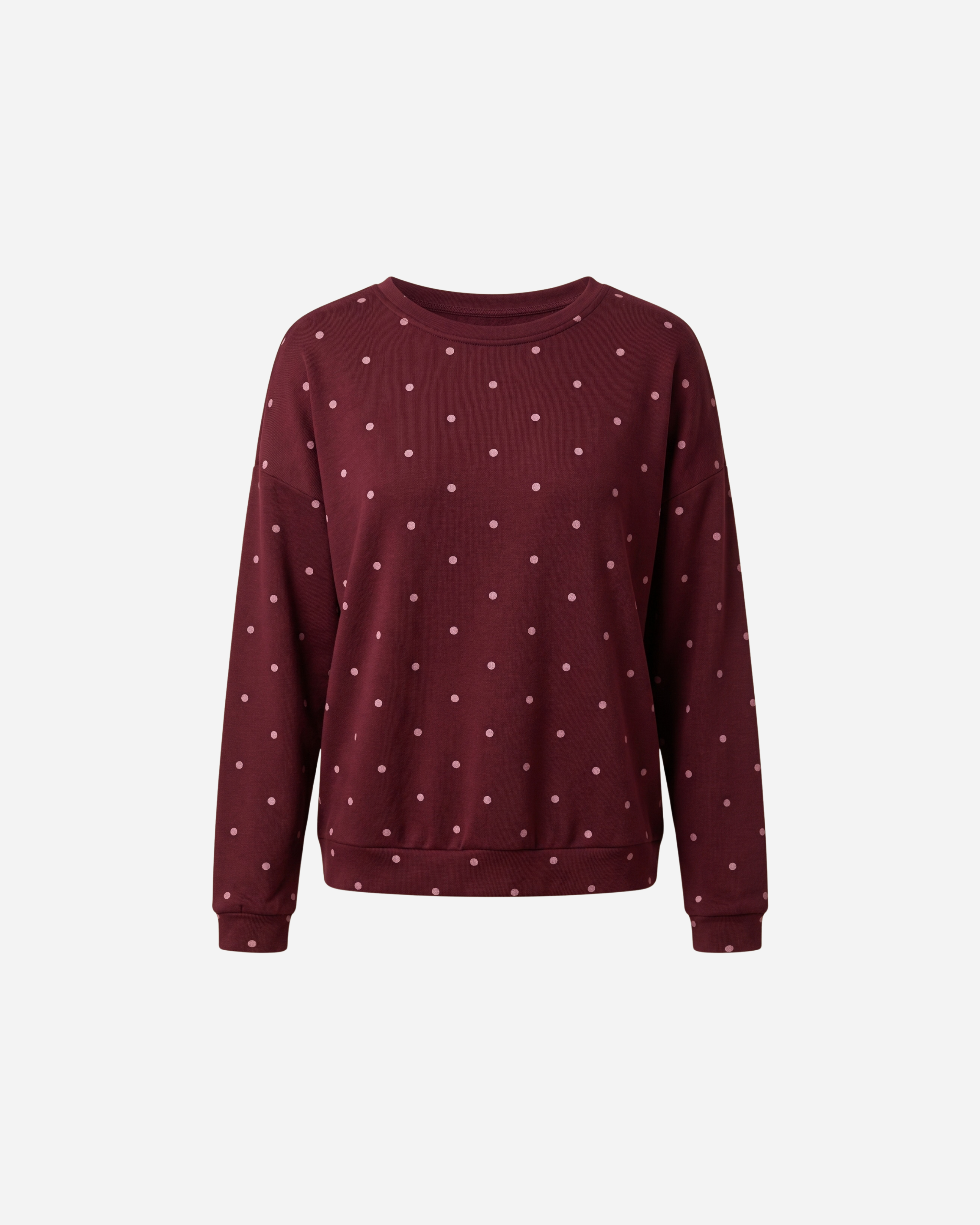 BISOUS DOTS SWEATER BORDEAUX