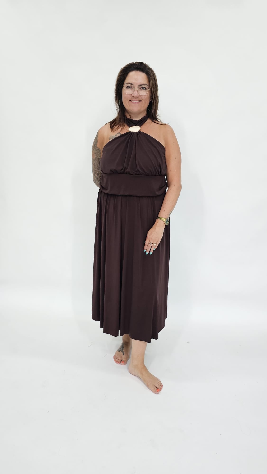 CHIQUE HALTER CURVY JURK - 2154