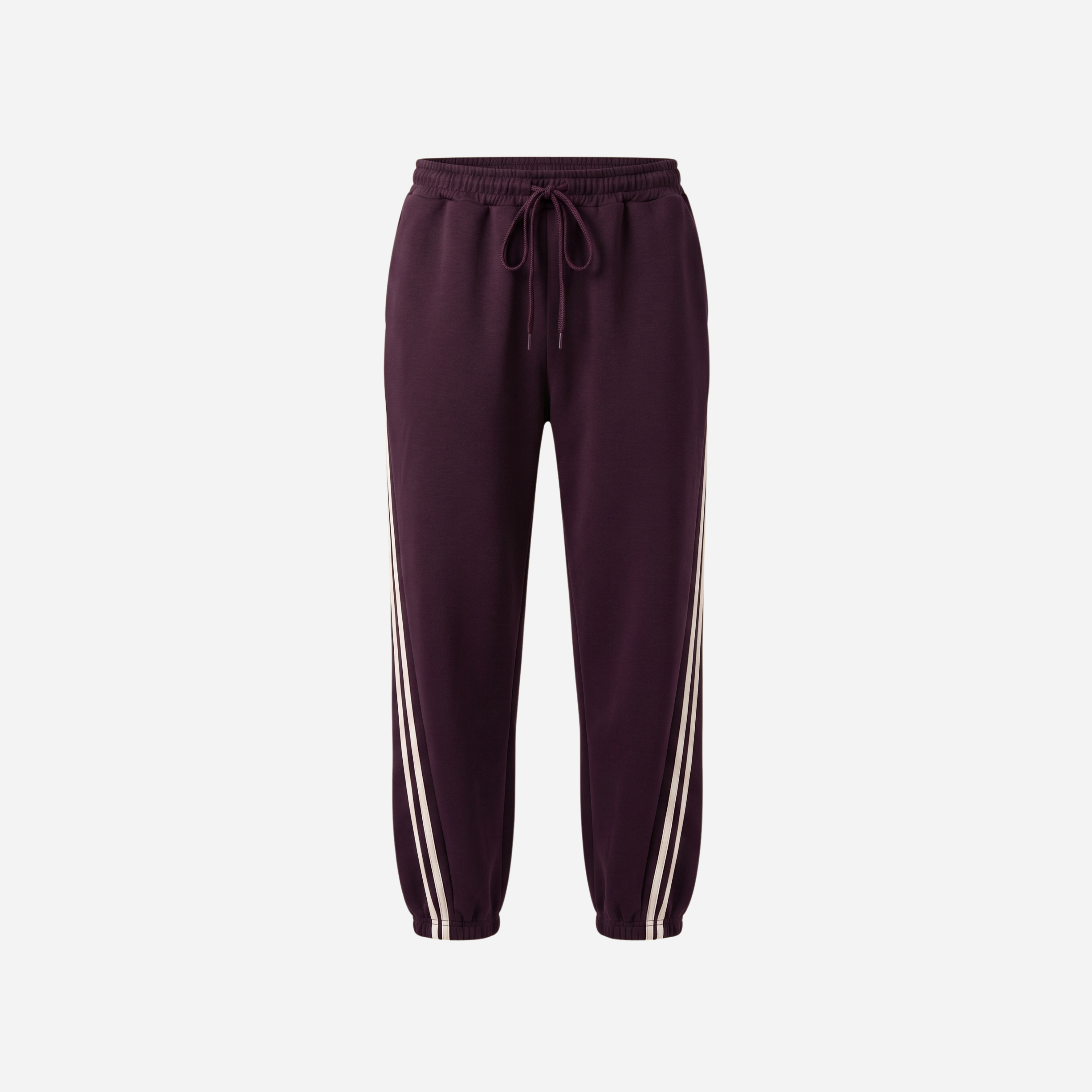 SPORTI JOGGER MET DUBBELE STREEP AUBERGINE