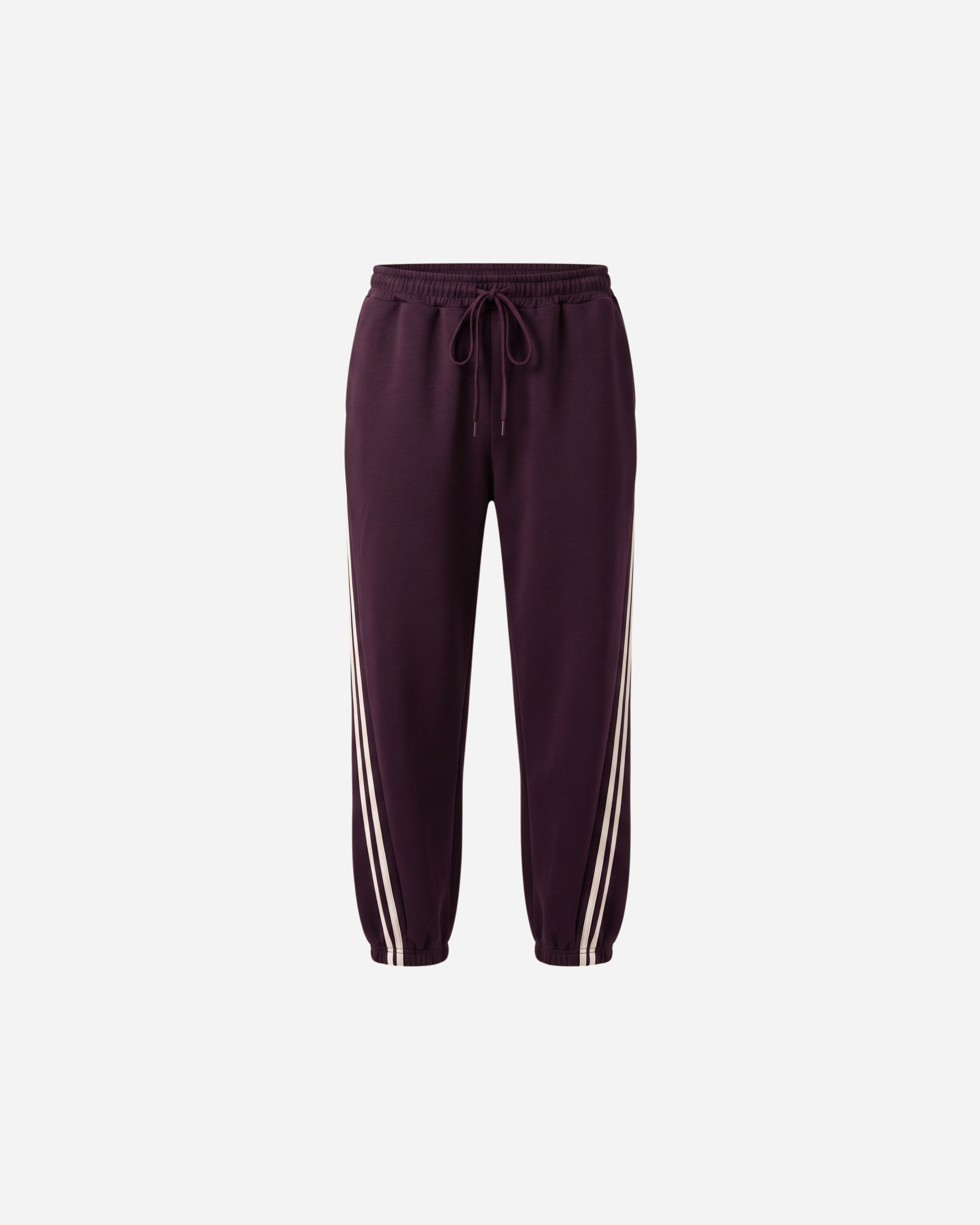 SPORTI JOGGER MET DUBBELE STREEP AUBERGINE