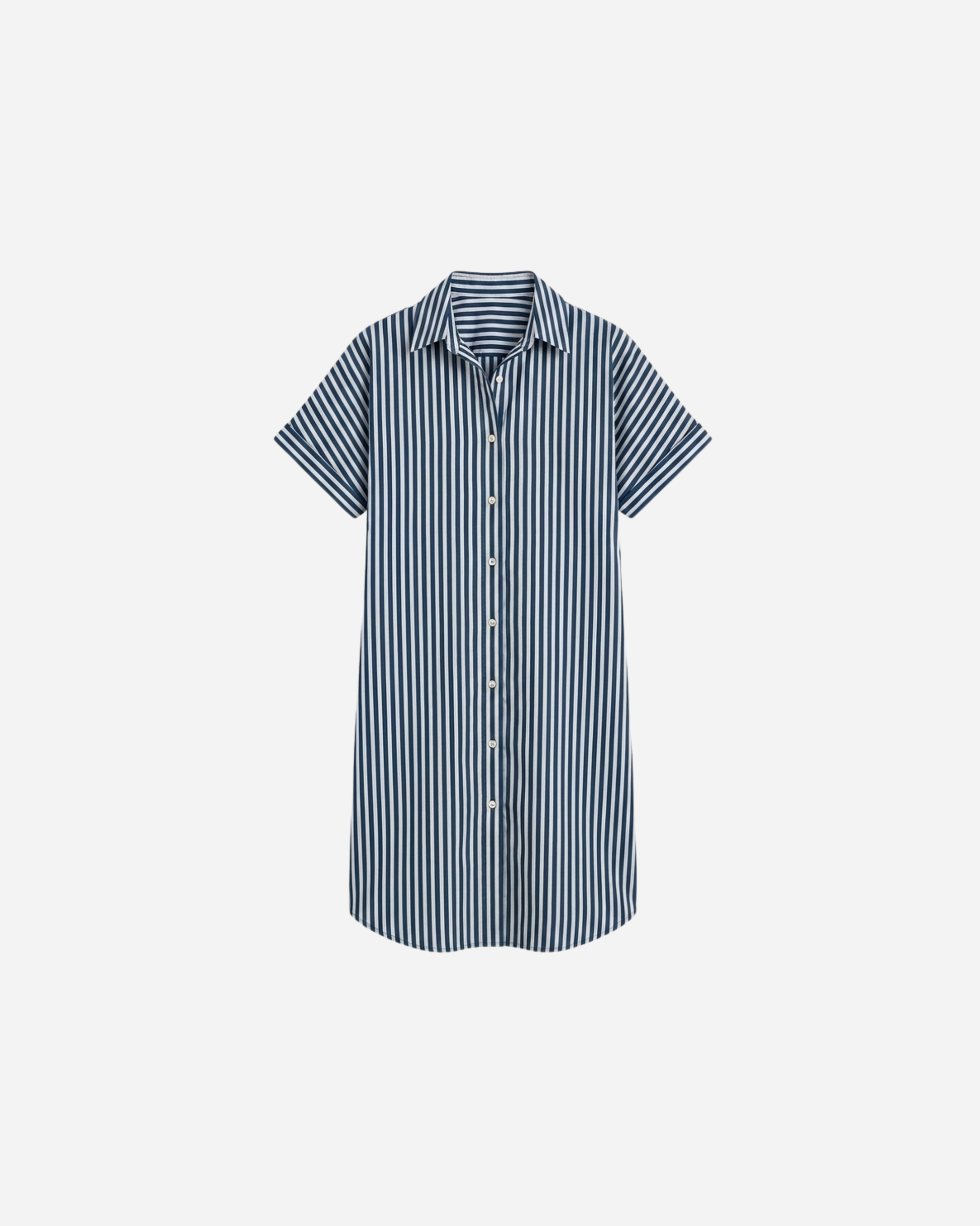 MOUSSELINE STREEP BLOUSE JURK - 2101