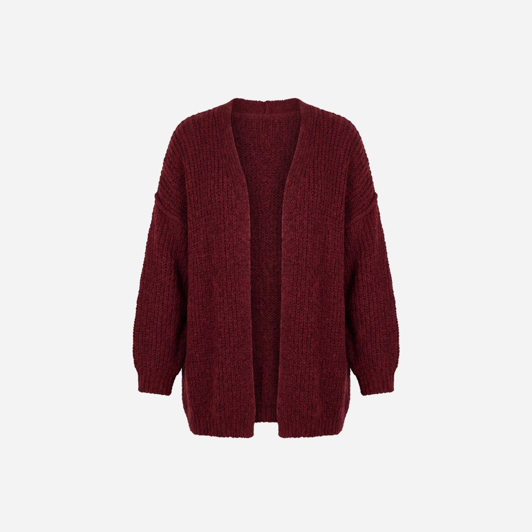VEST MET BALLON MOUW BORDEAUX