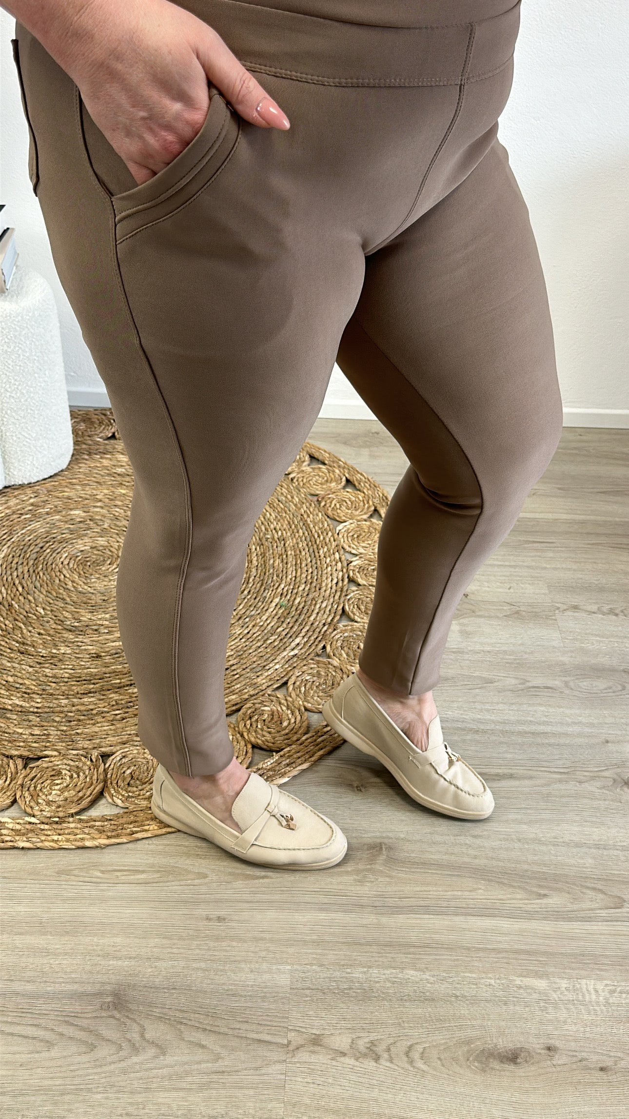 DAMEN-REISEHOSE - TAUPE