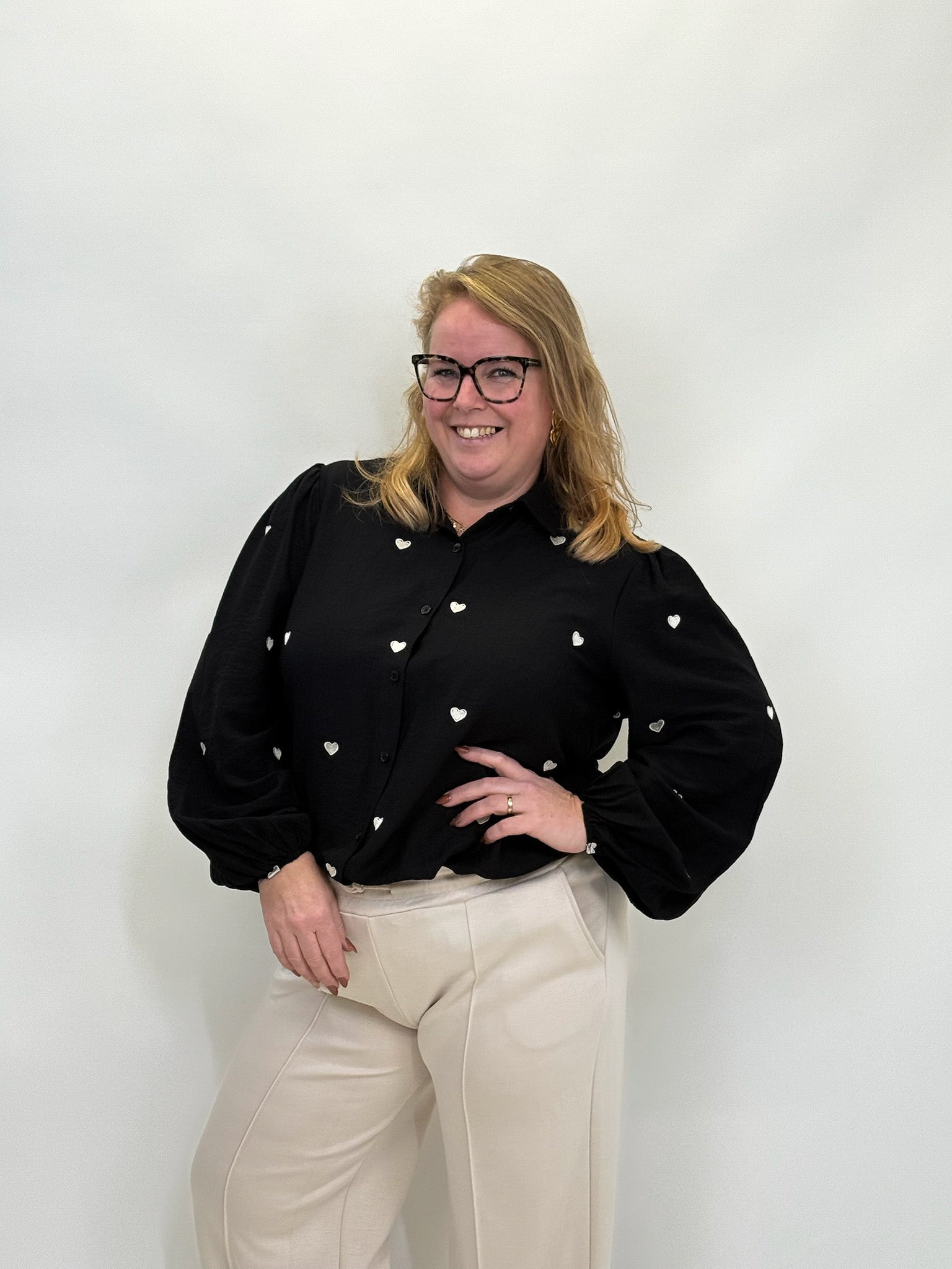 HARTJES VISCOSE BLOUSE  - 1864