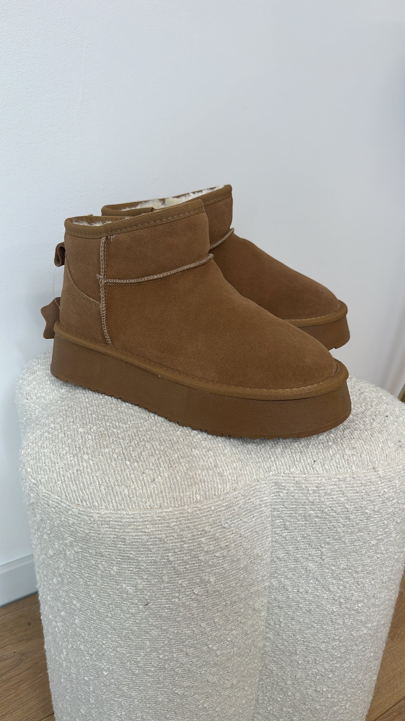 NIEDRIGE COWBOYSTIEFEL - BEIGE