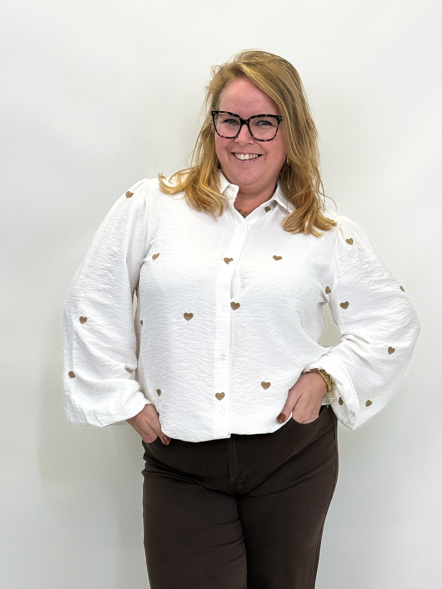 HARTJES VISCOSE BLOUSE  - 1864