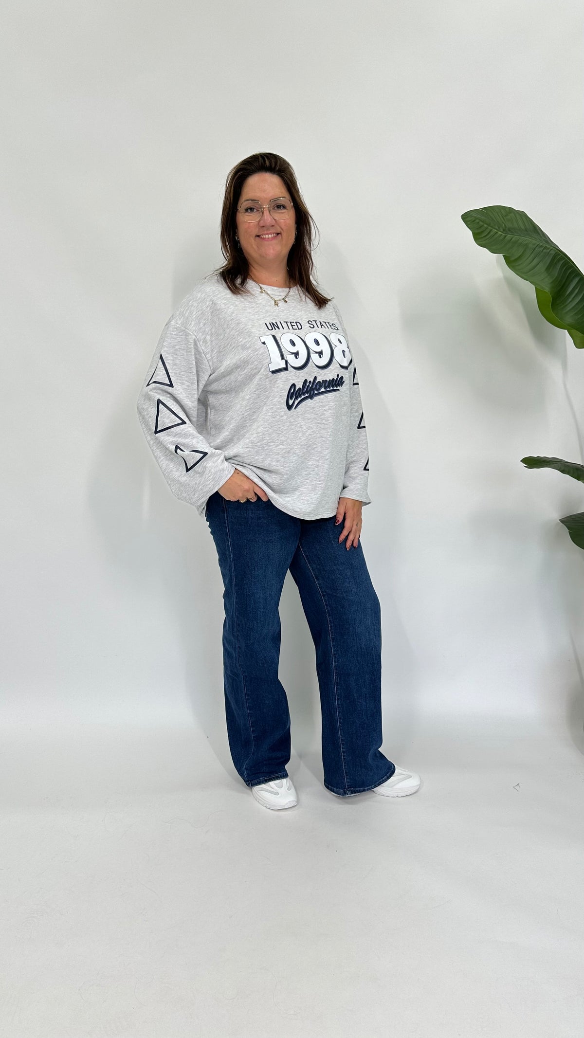 U.S. 1998 SWEATER LICHT GRIJS