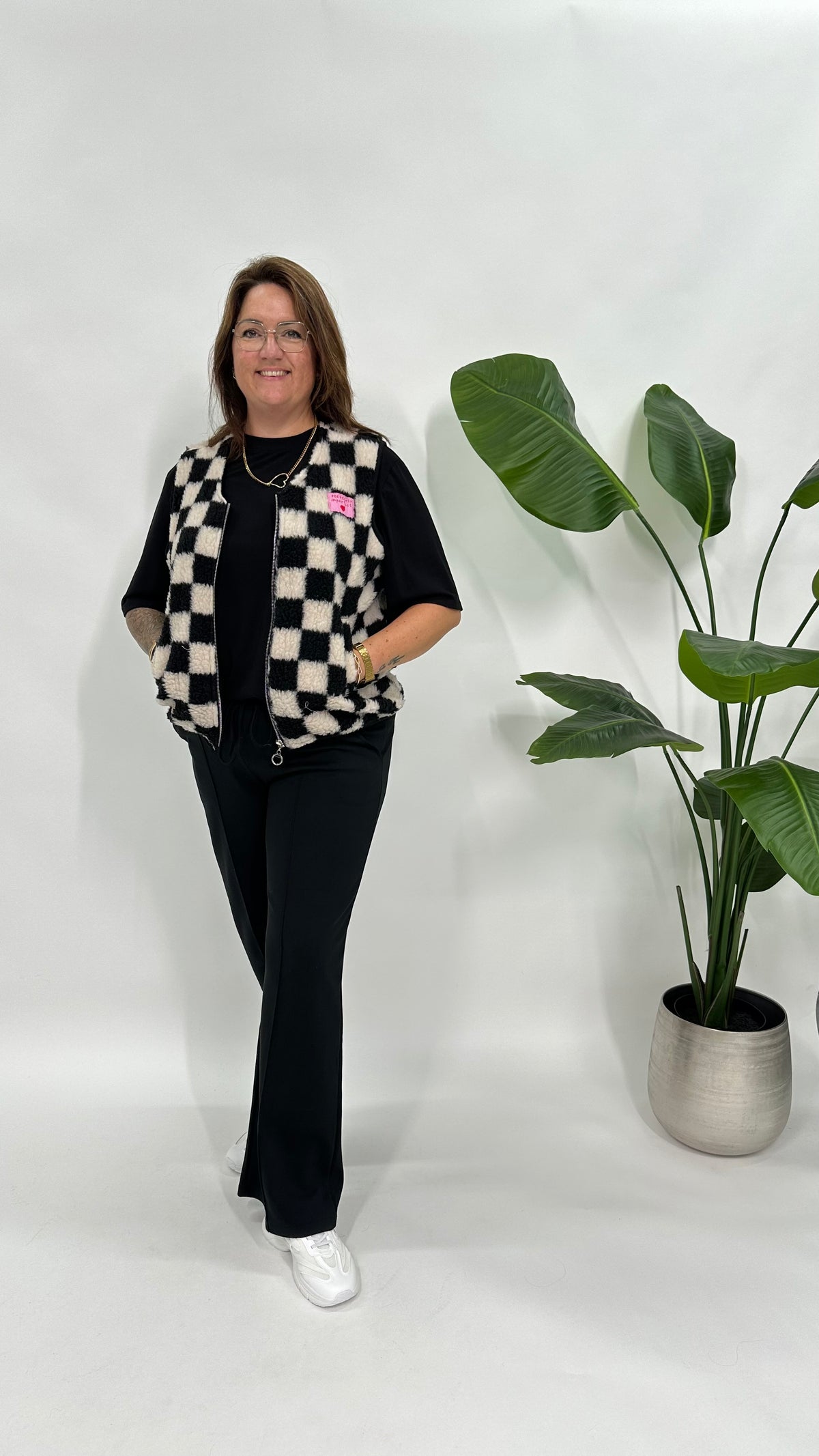 PERFECTLY TEDDY GILET ZWART