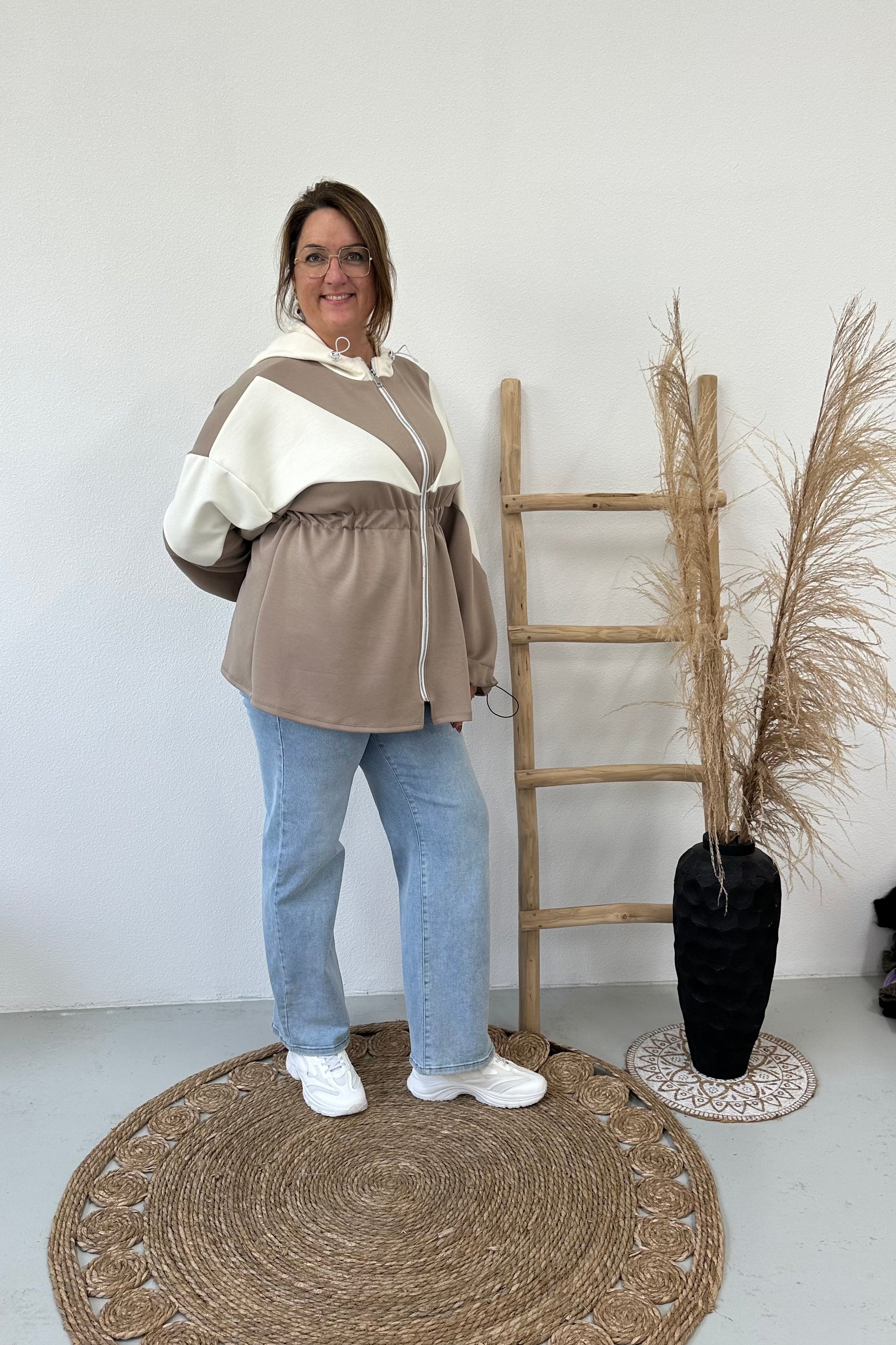JOGGER JAS/TUNIEK TAUPE