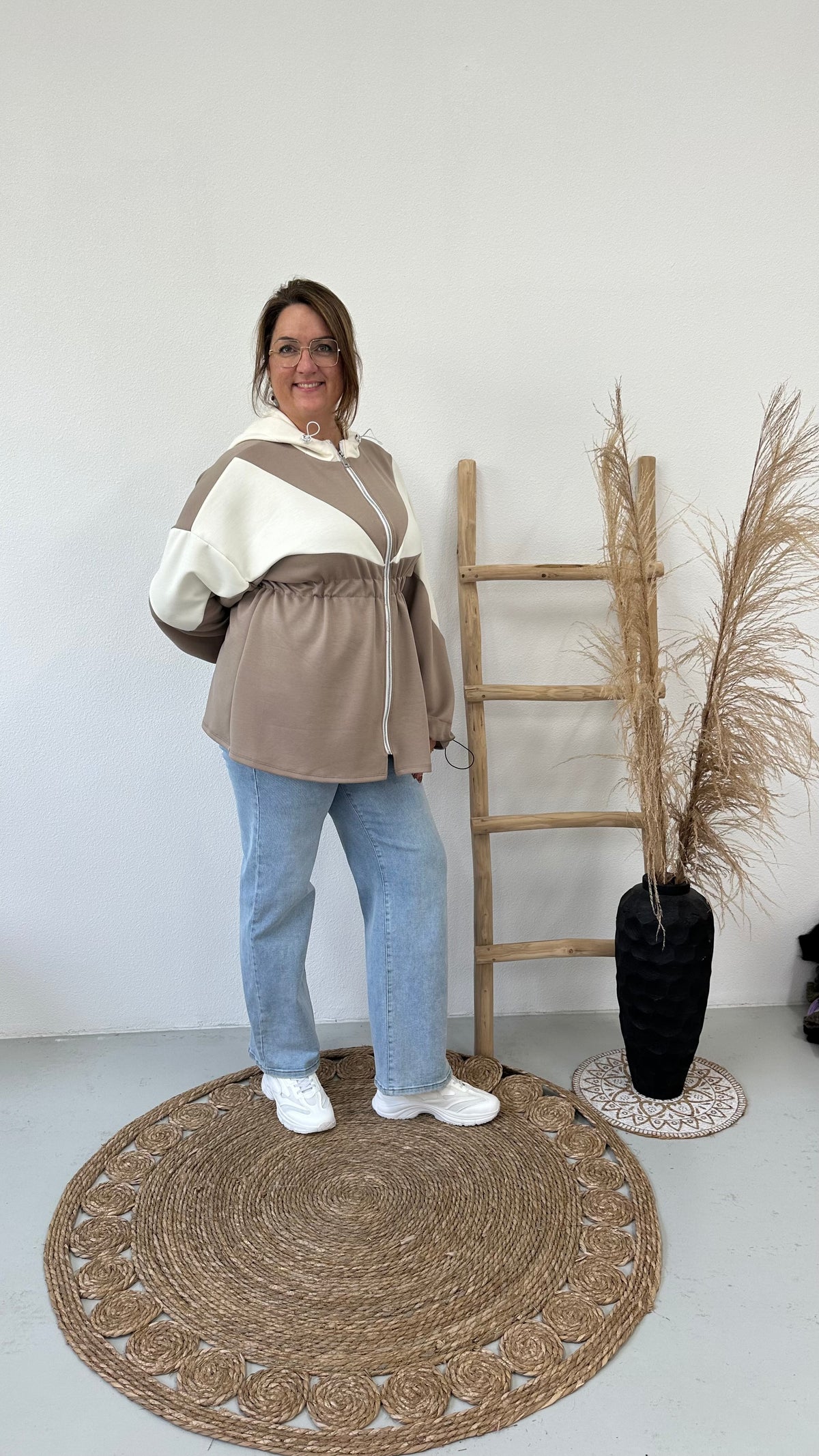 JOGGER JAS/TUNIEK TAUPE