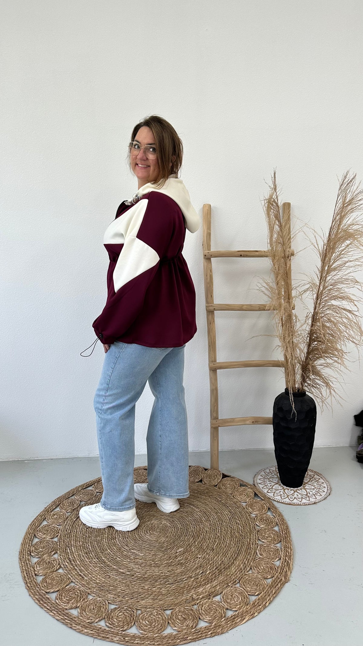 JOGGER JAS/TUNIEK BURGUNDY