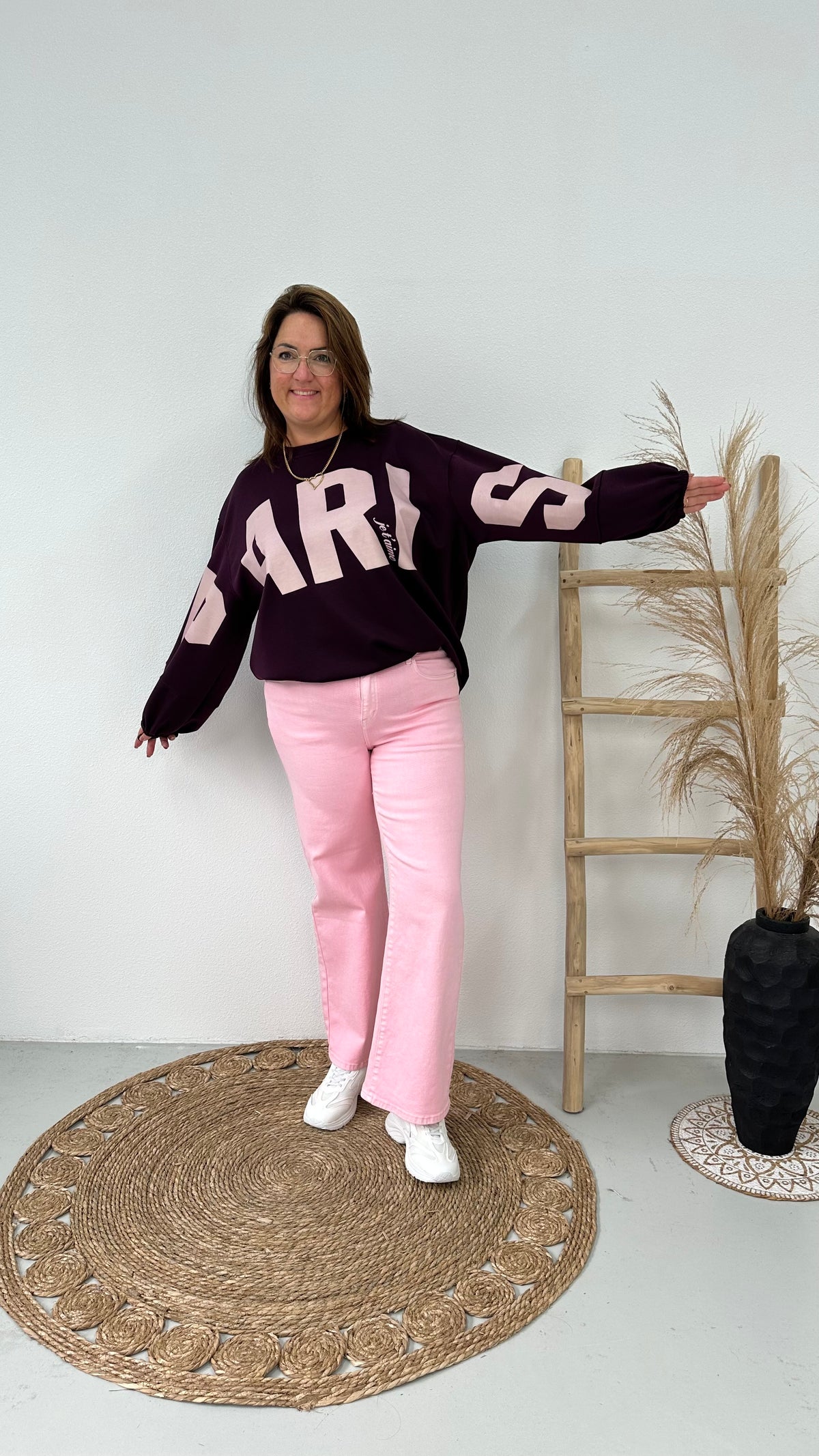 PARIS SWEATER AUBERGINE