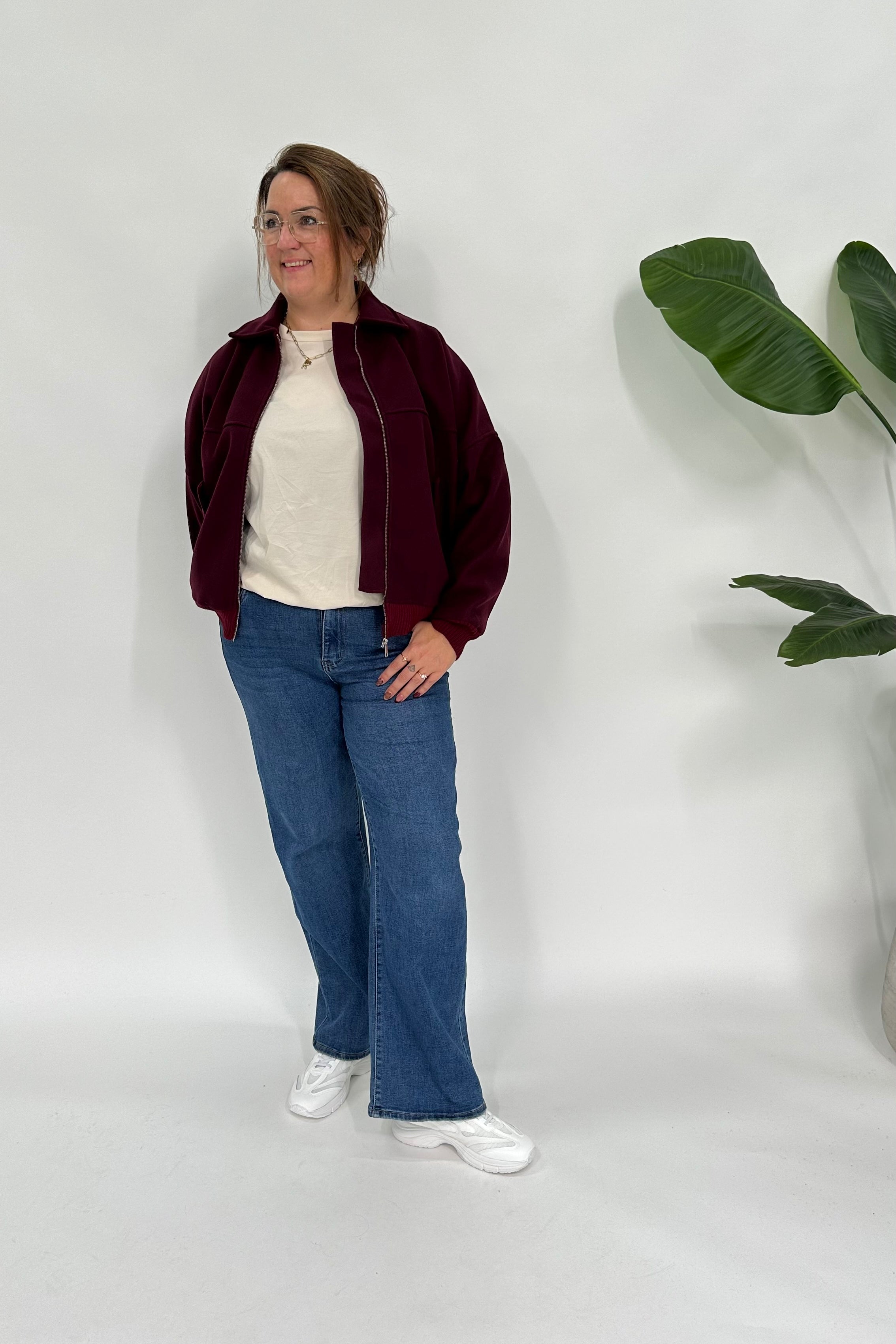 HAILEY JACKET BURGUNDY