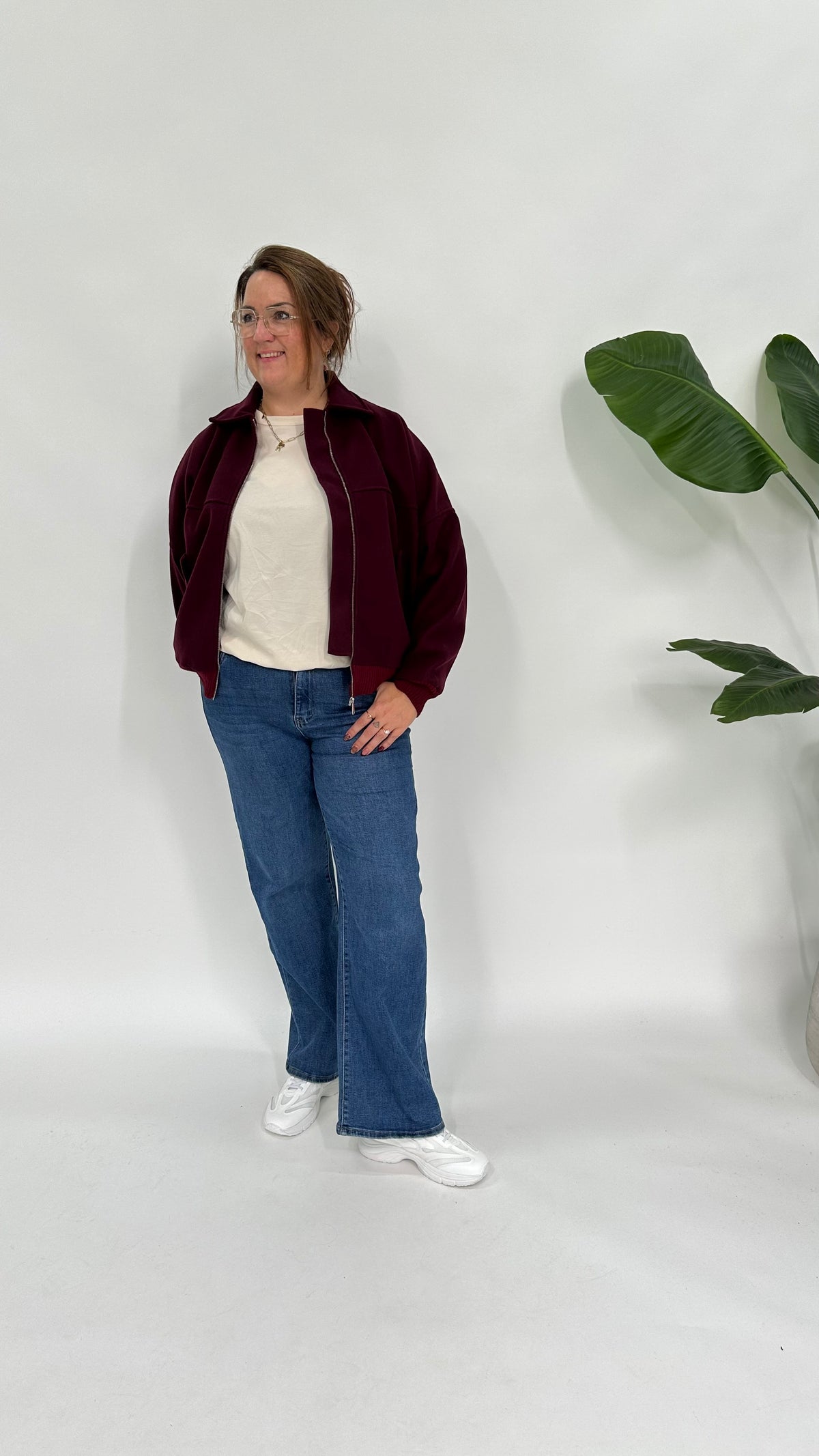 HAILEY JACKET BURGUNDY