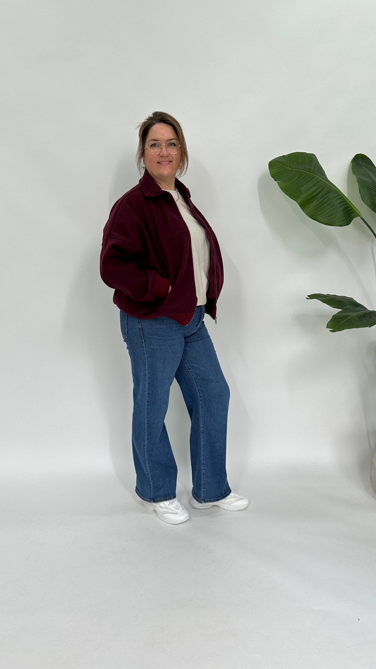 HAILEY JACKET BURGUNDY