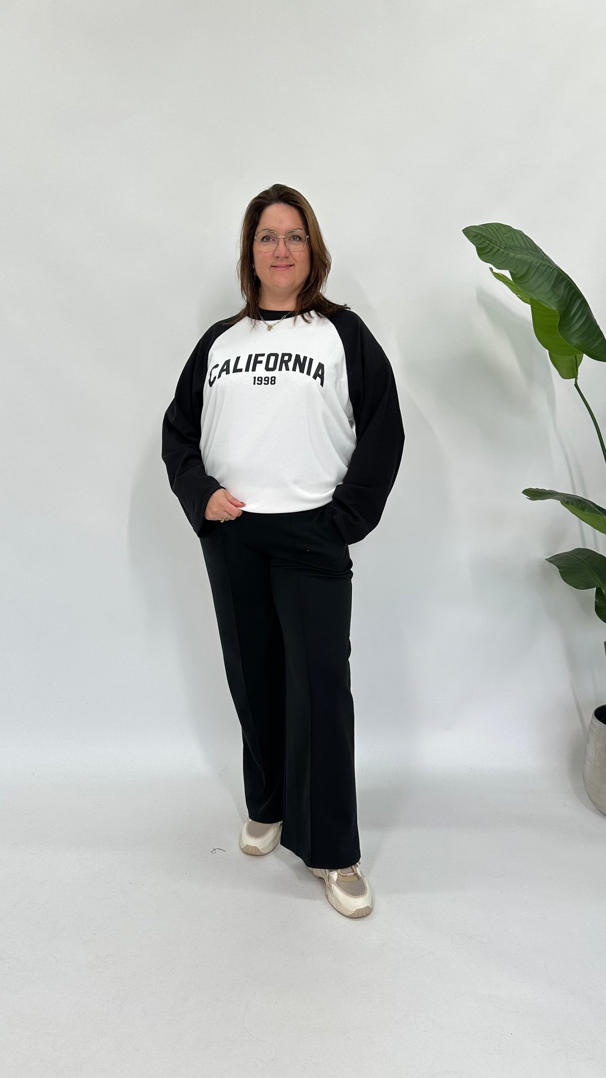 CALIFORNIA BASEBALL SWEATER ZWART