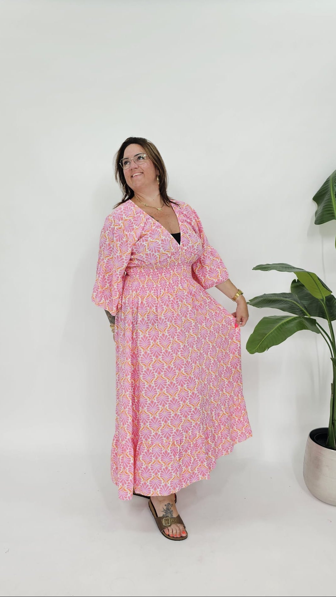KATOENEN WAVE MAXI JURK - 2059
