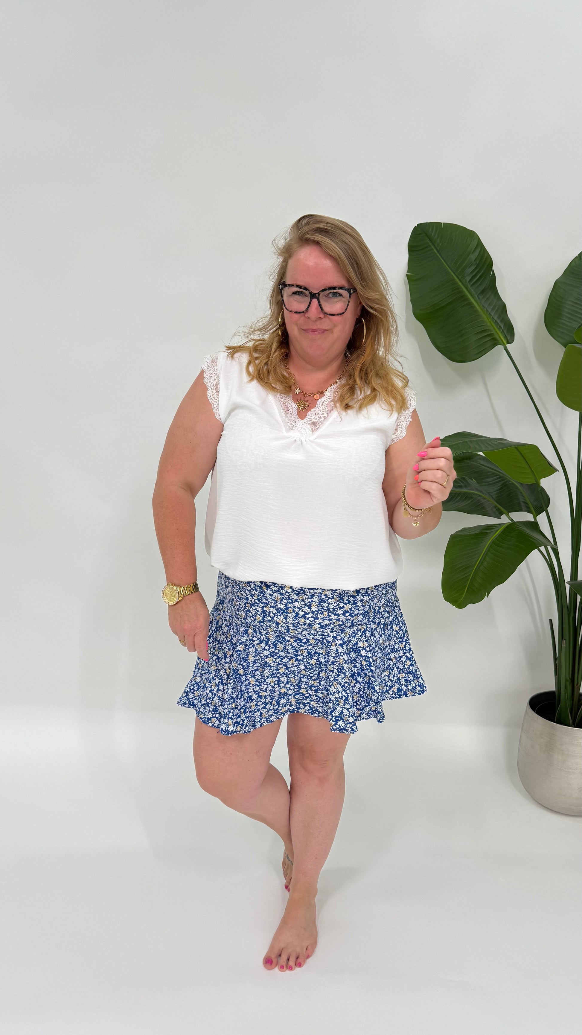 FLOWER SKORT - 2139