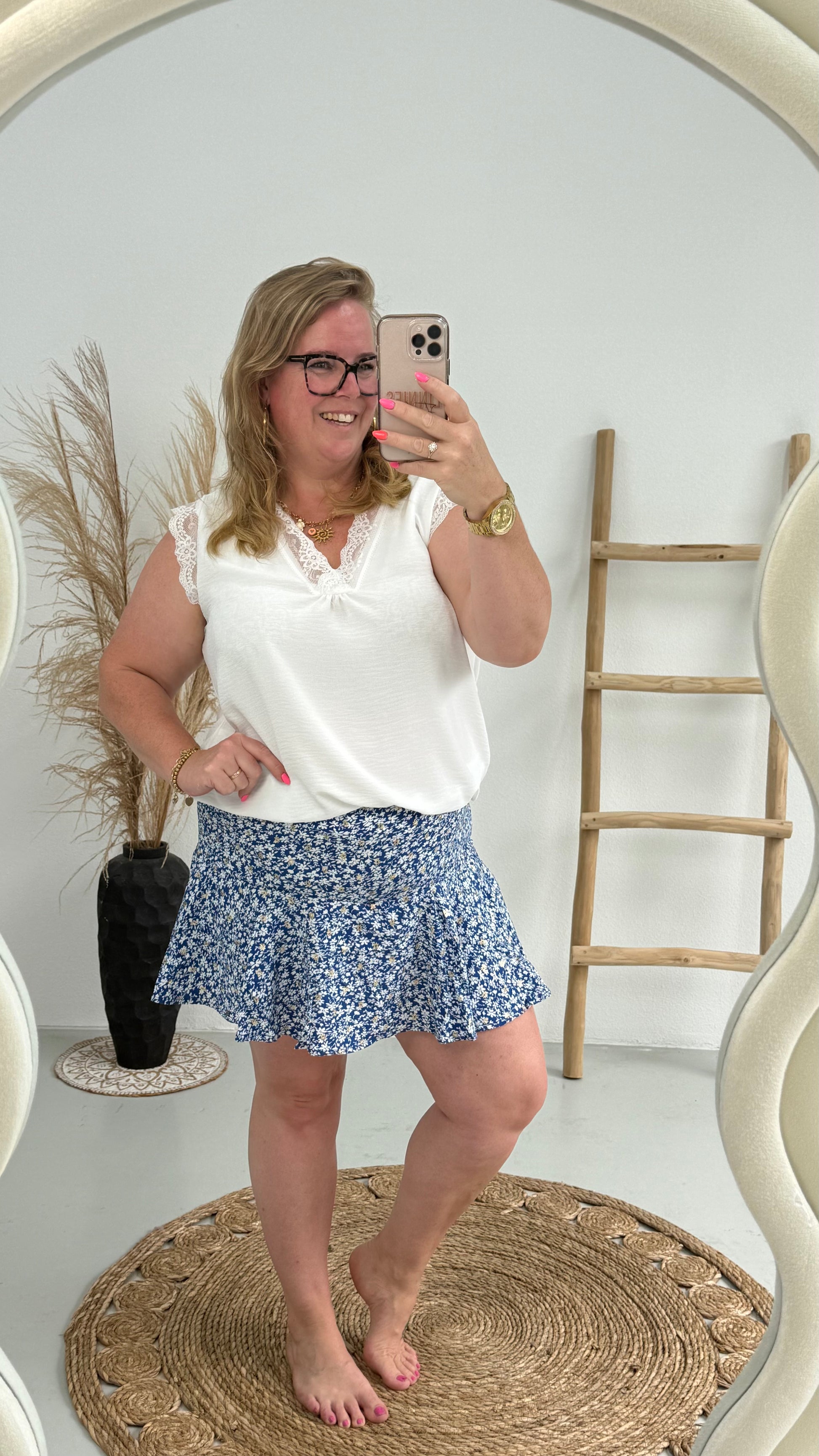 FLOWER SKORT - 2139
