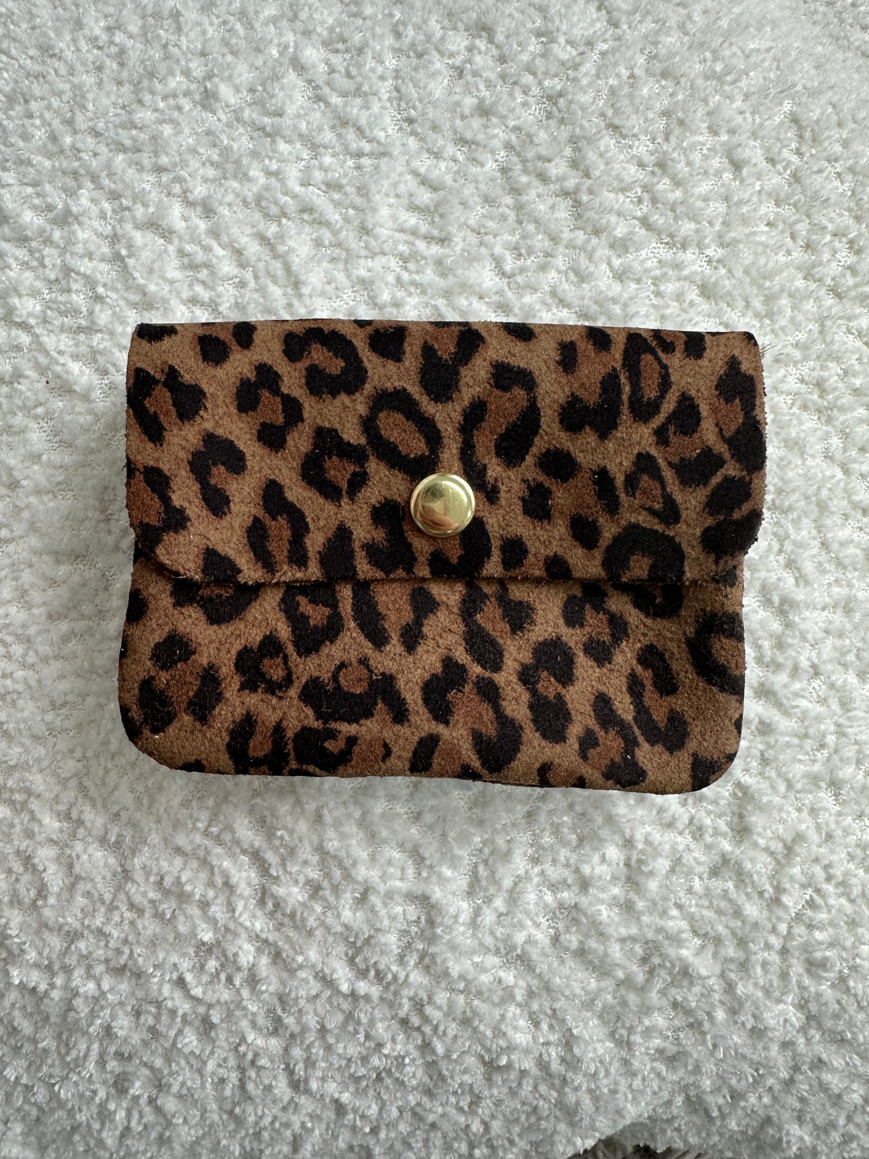 LEREN PORTEMONNEE PANTER