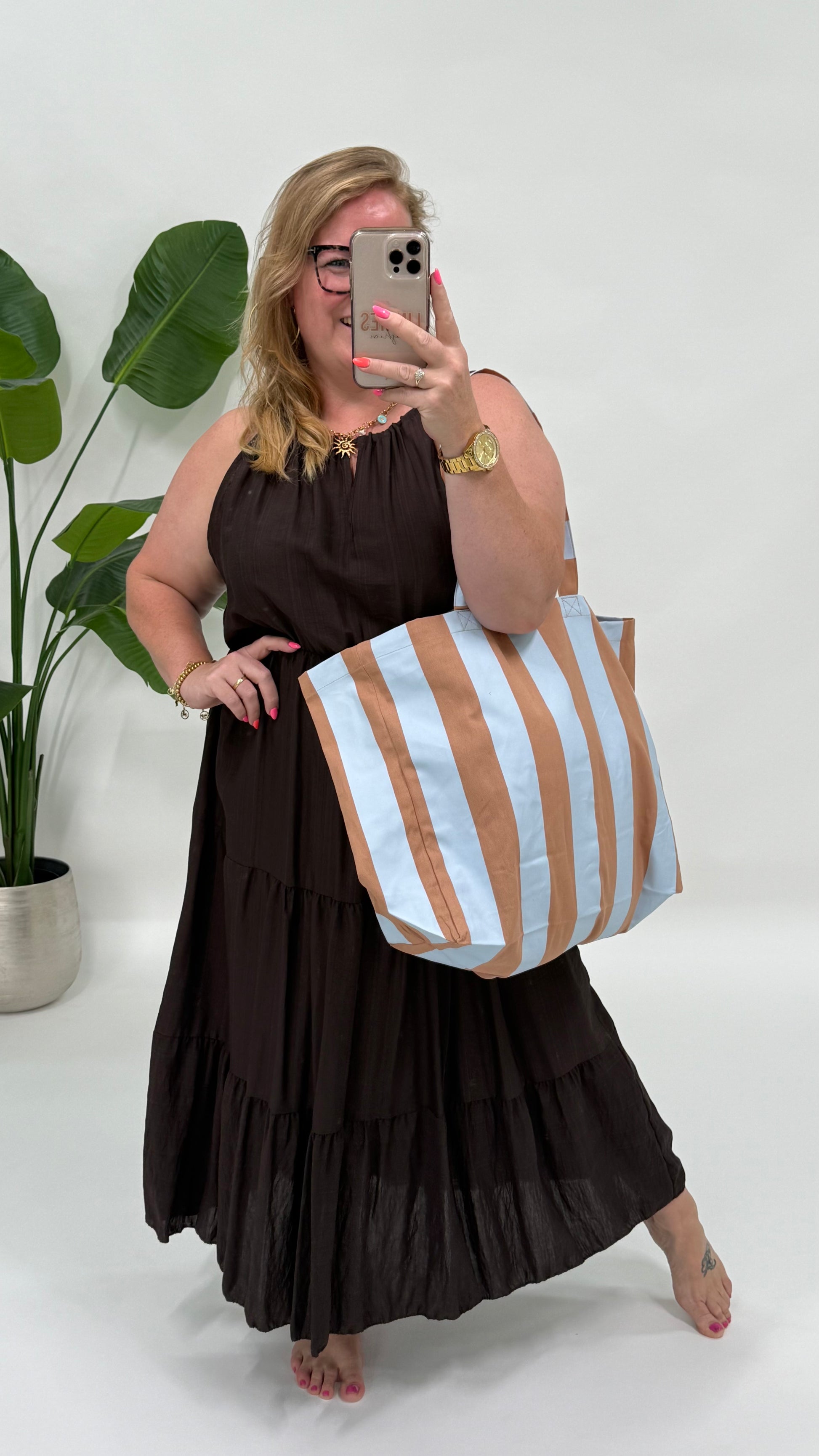 BIG STRIPE BEACH BAG - 2141