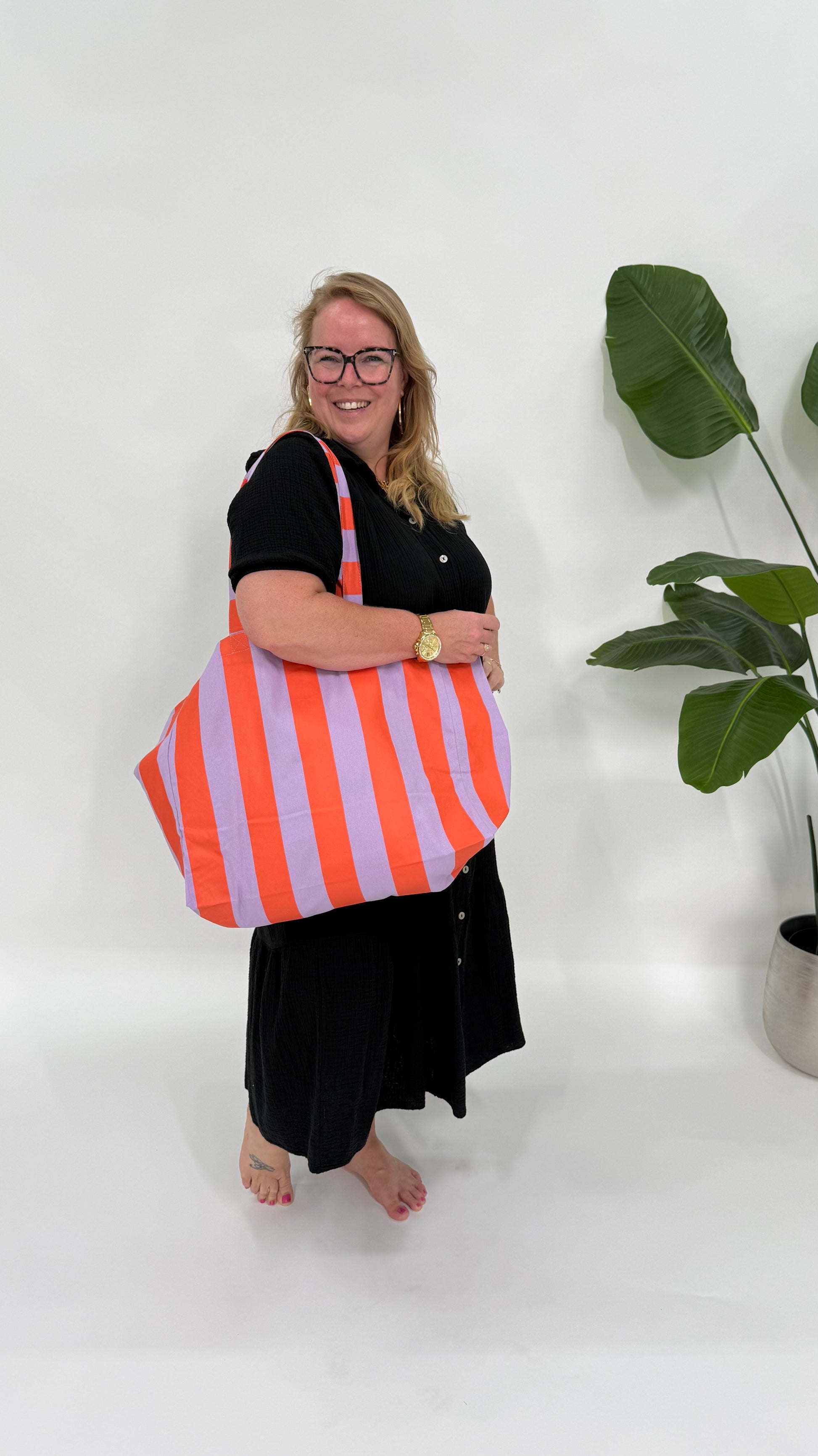 BIG STRIPE BEACH BAG - 2141