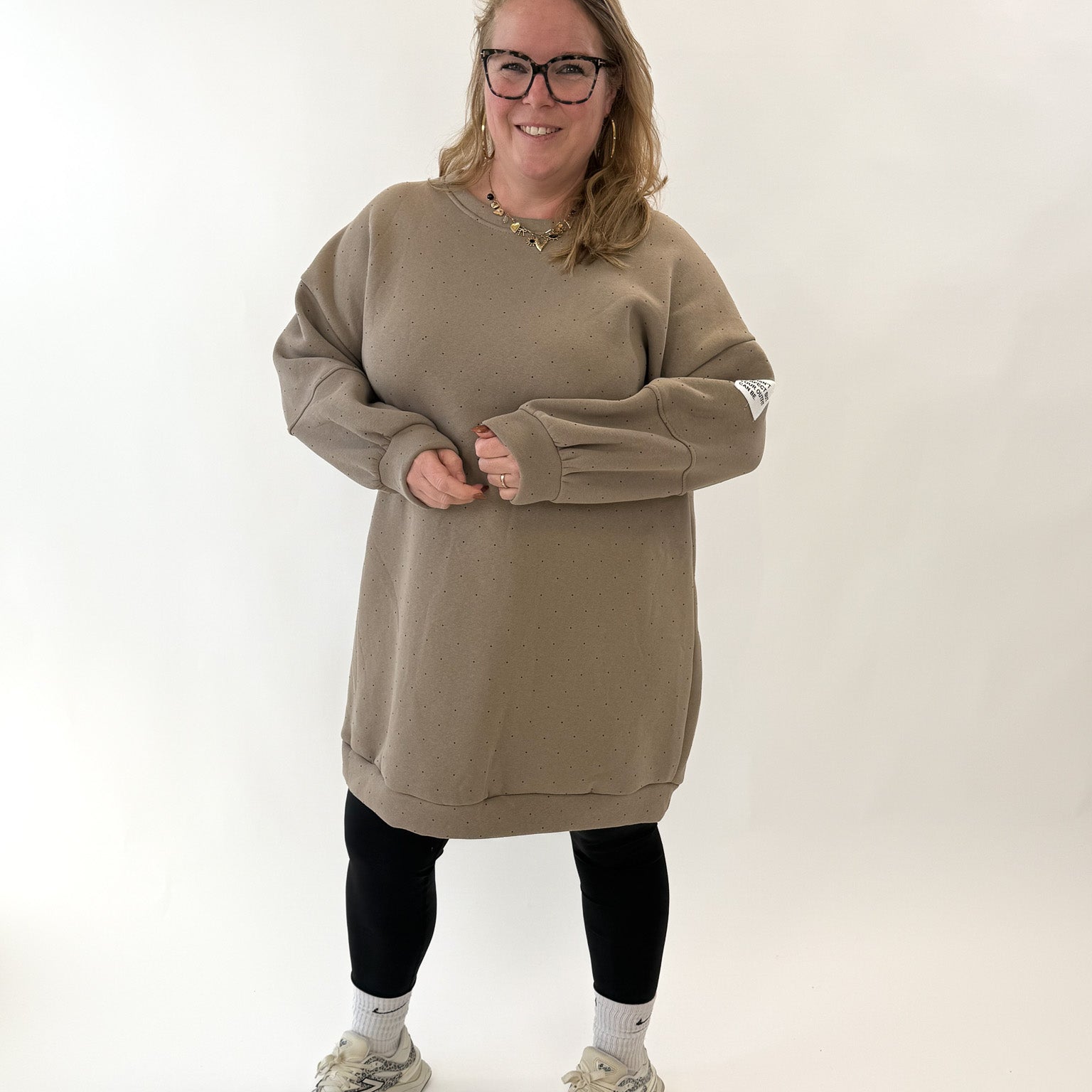 LIFE ISN'T PERFECT SWEATER JURK - 1884