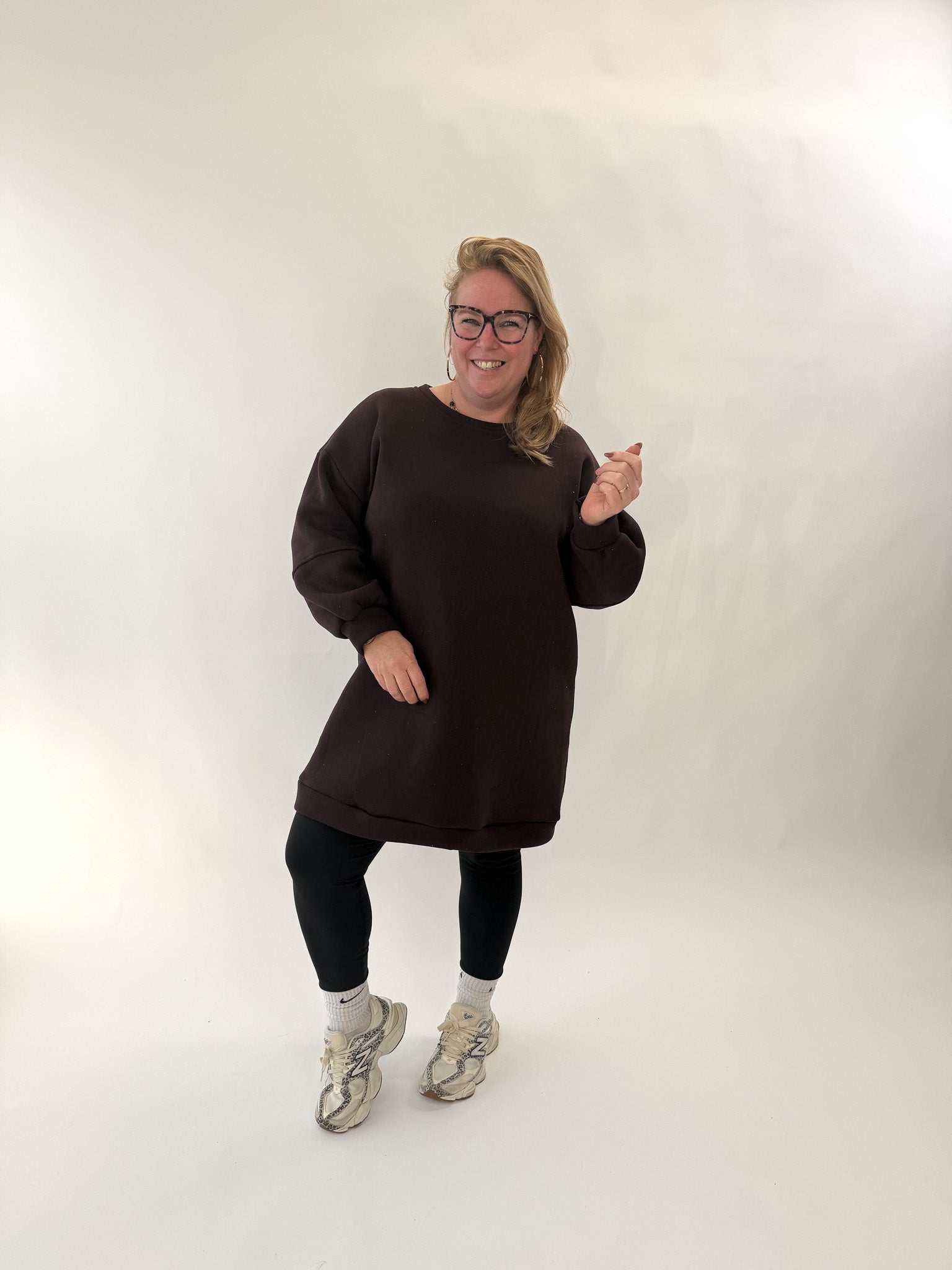 LIFE ISN'T PERFECT SWEATER JURK - 1884